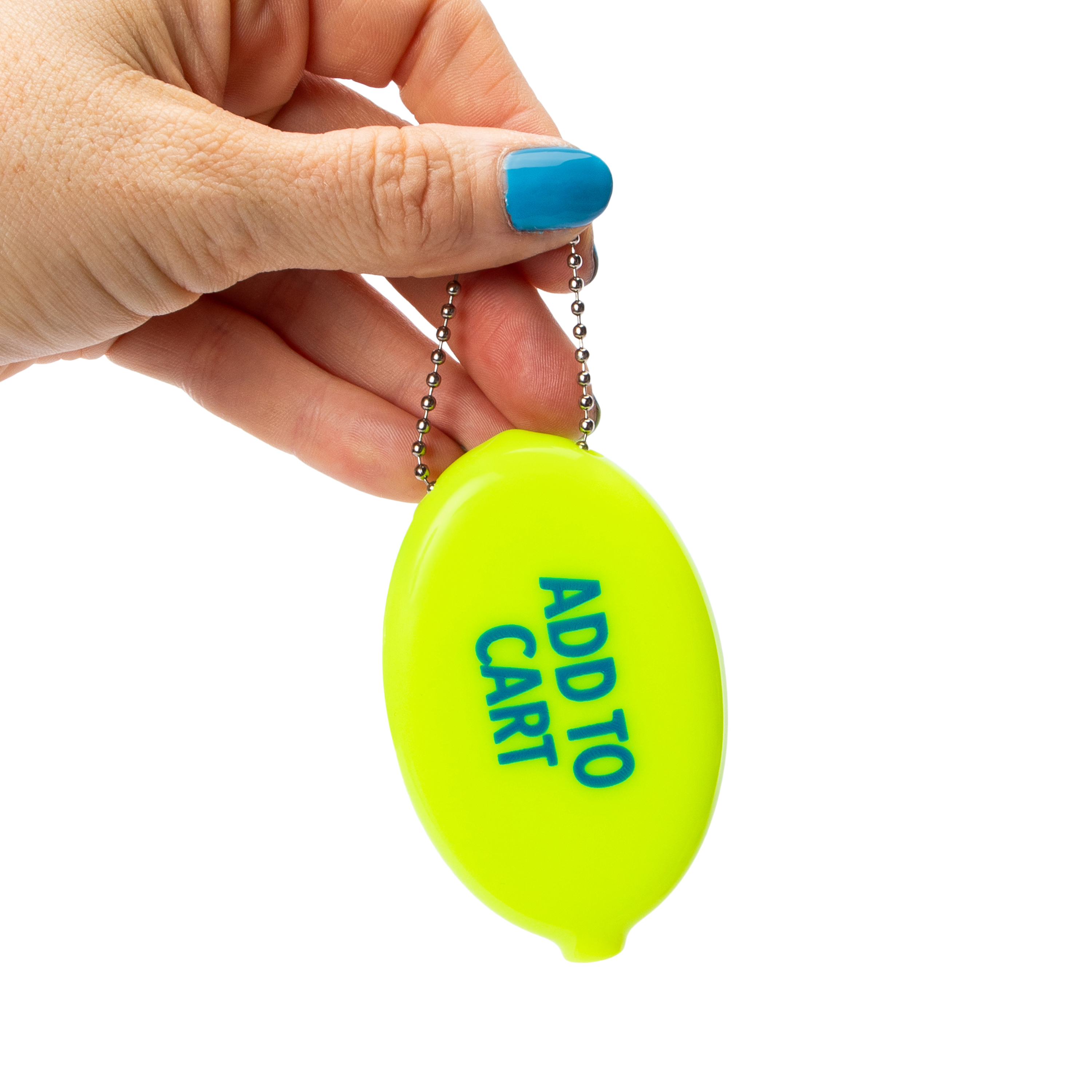 Squeeze Rubber Coin Purse With Fun Quote