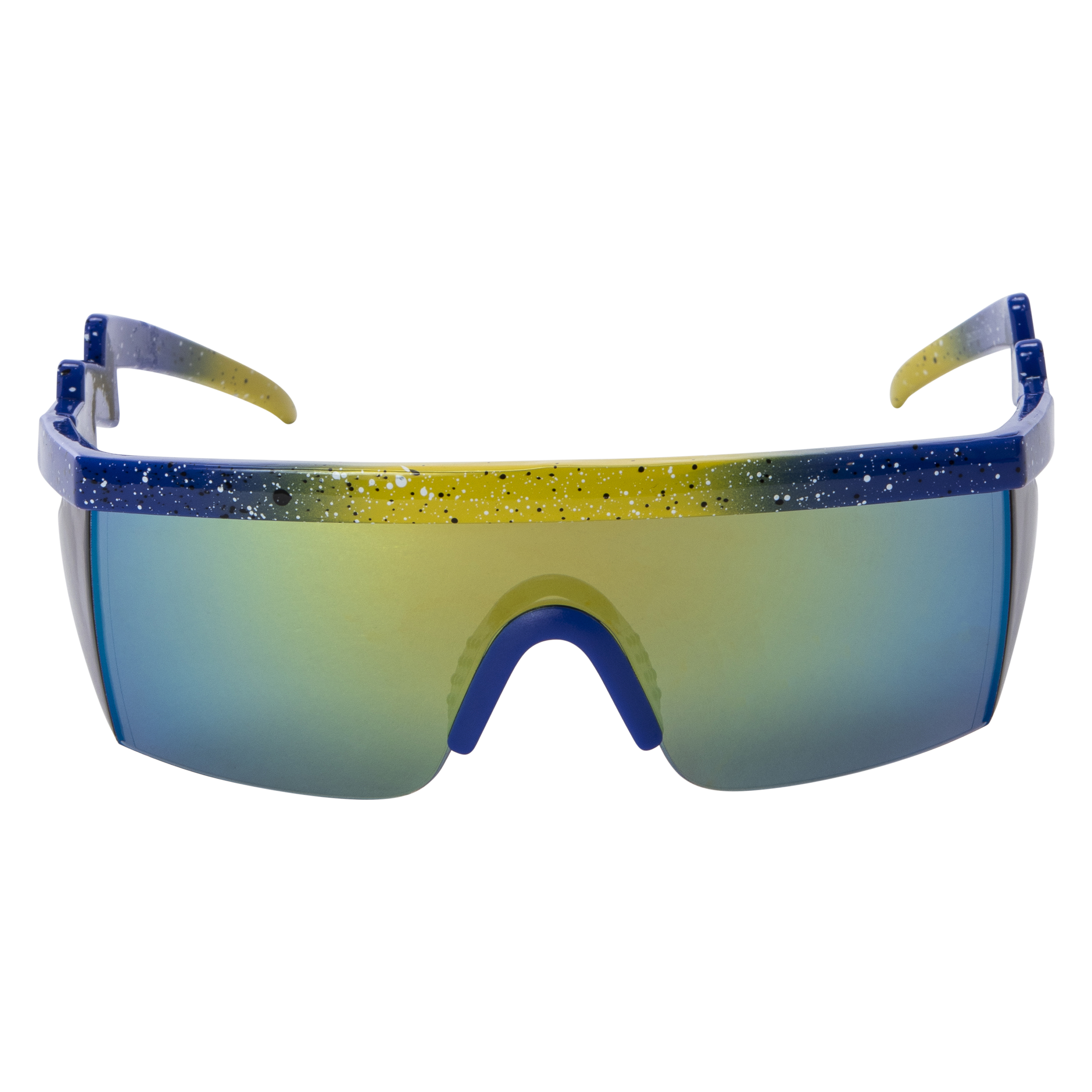 Mens Lightning Bolt Shield Sunglasses