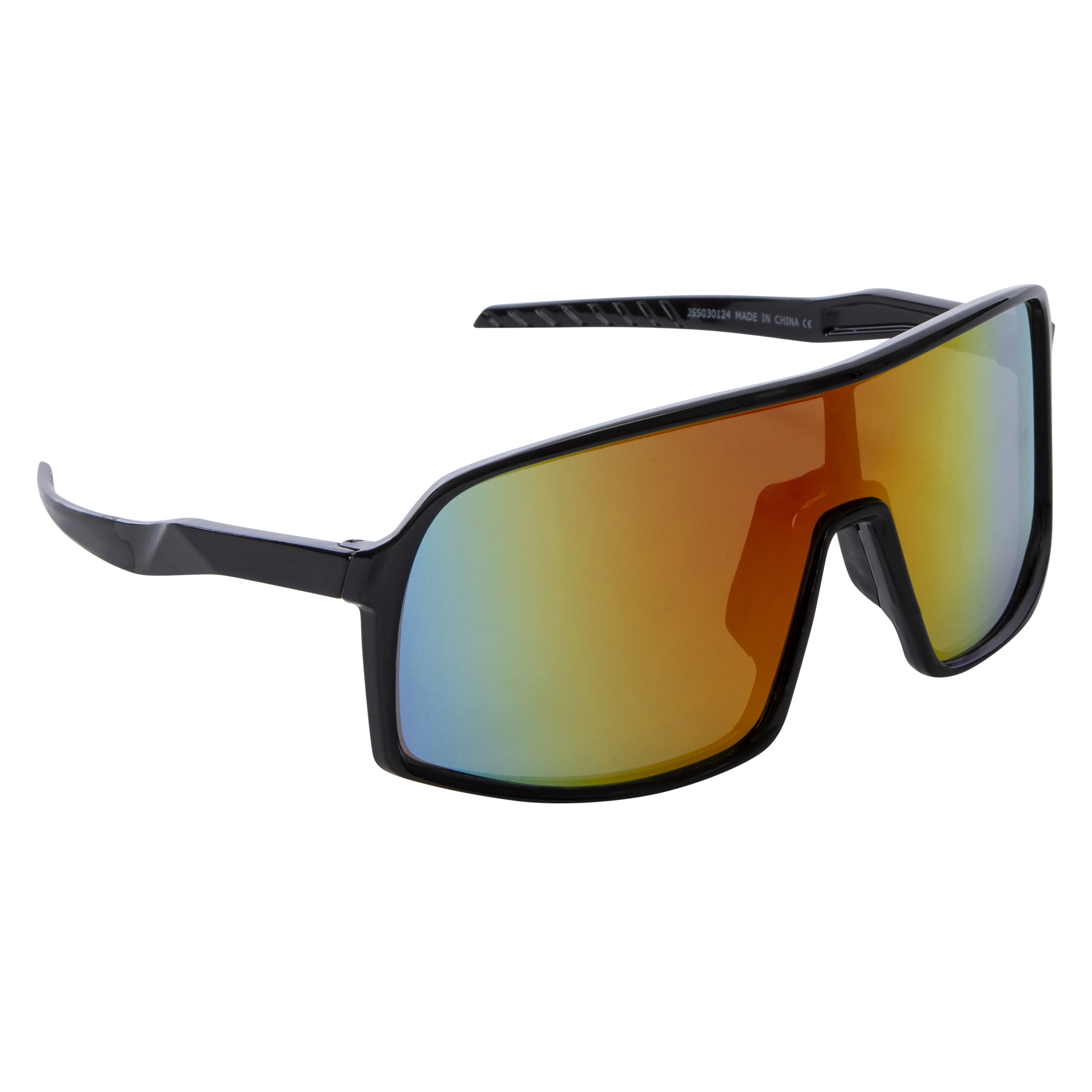 Mens Rainbow-Lens Shield Sunglasses