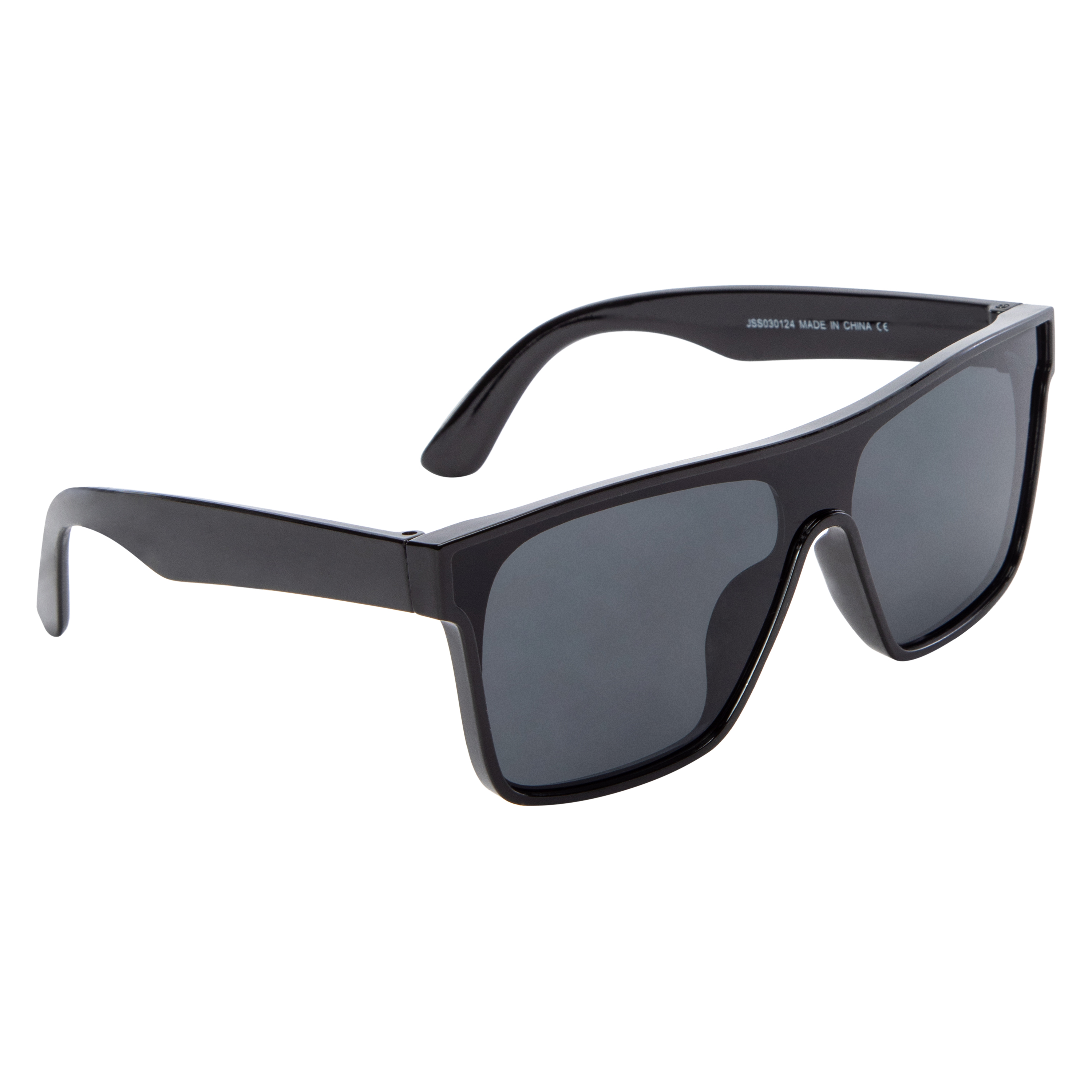 Mens Plastic Square Shield Sunglasses