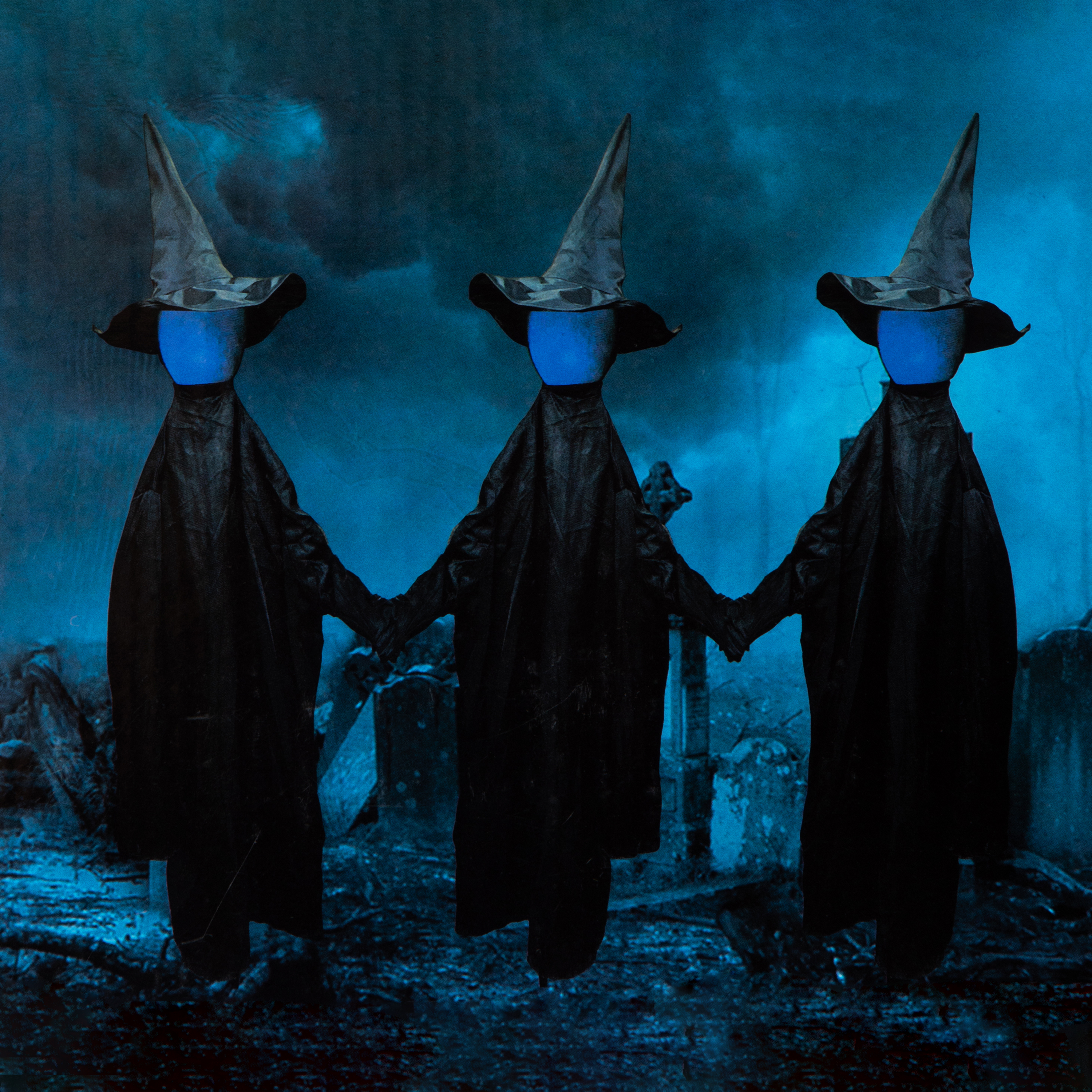 Witch Stakes Halloween Decor 3-Pack - 4.5ft