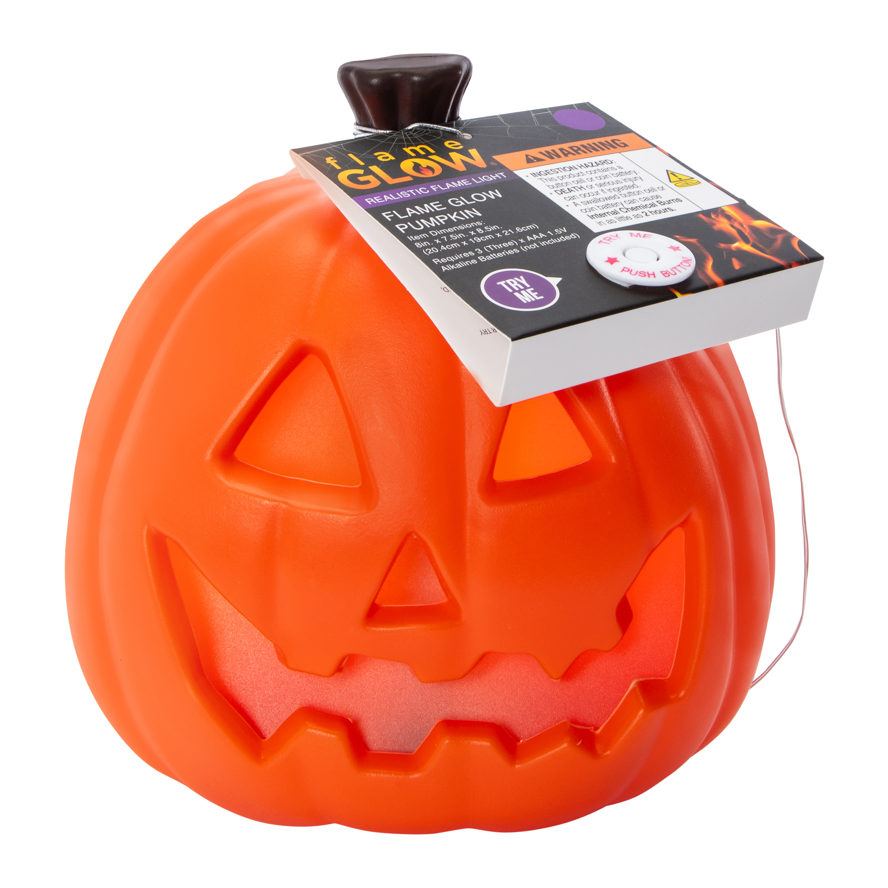 Flame Glow® Pumpkin 7.5in x 8.5in