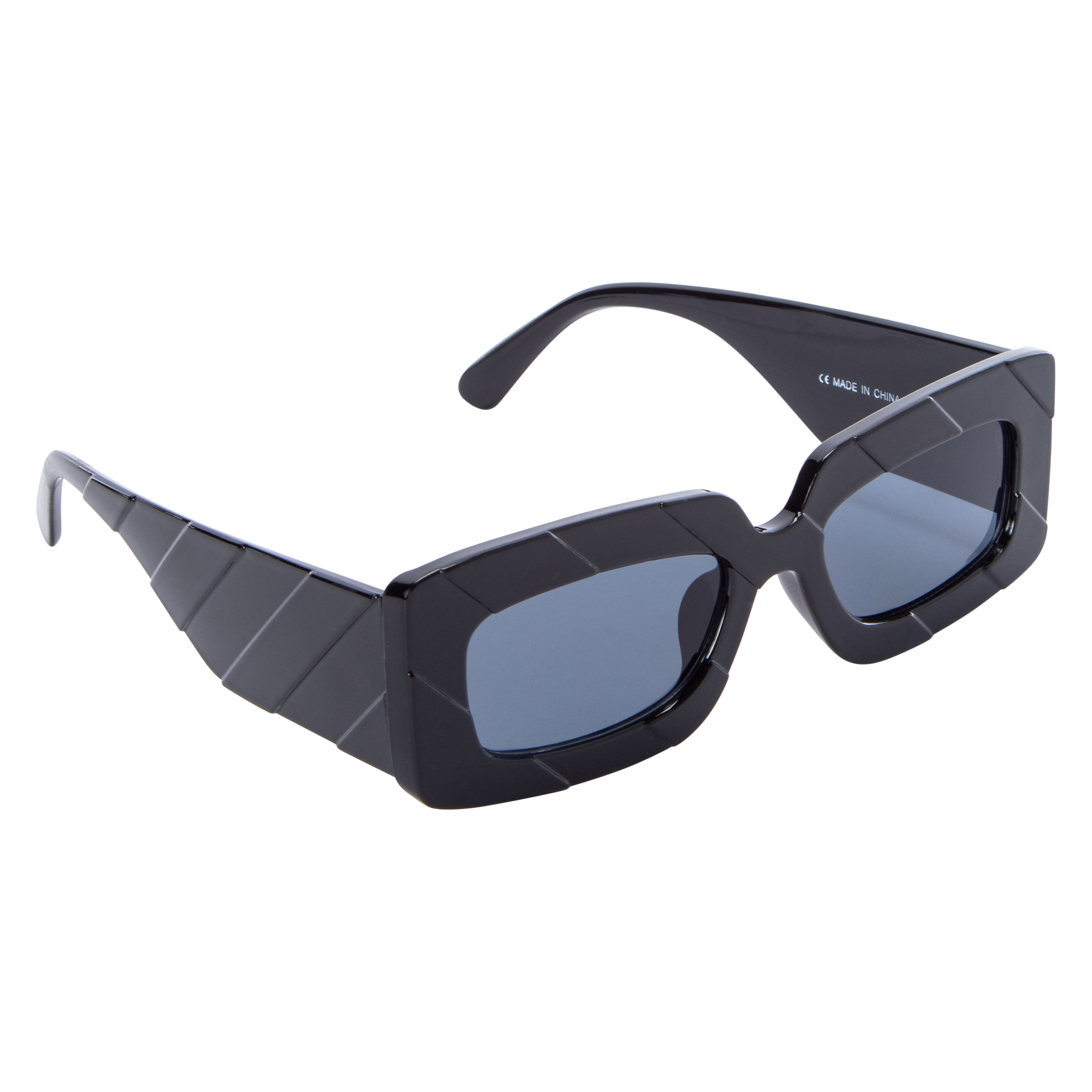 Ladies Plastic Chunky Rectangle Sunglasses
