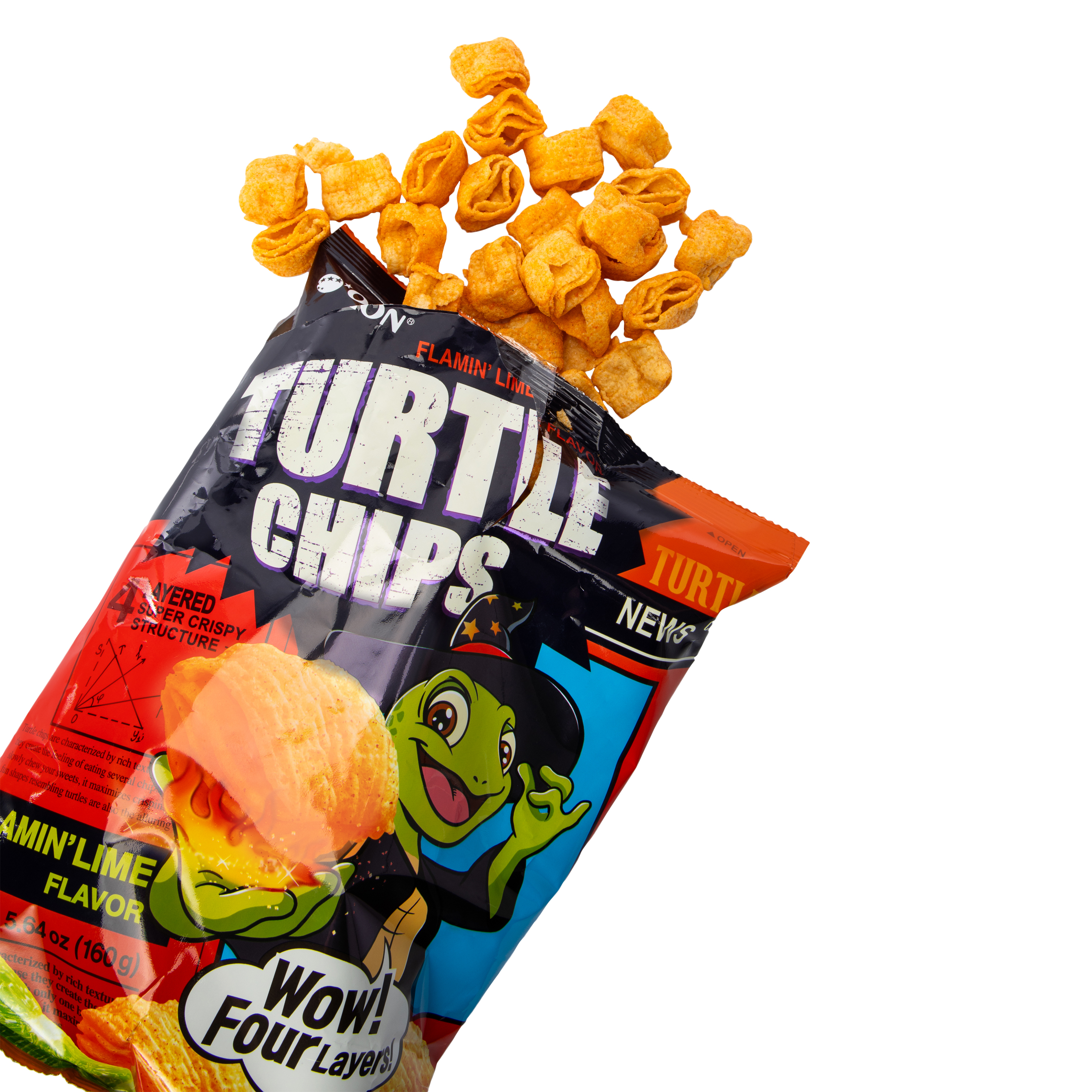 Turtle Chips 5.64oz - Flamin' Lime