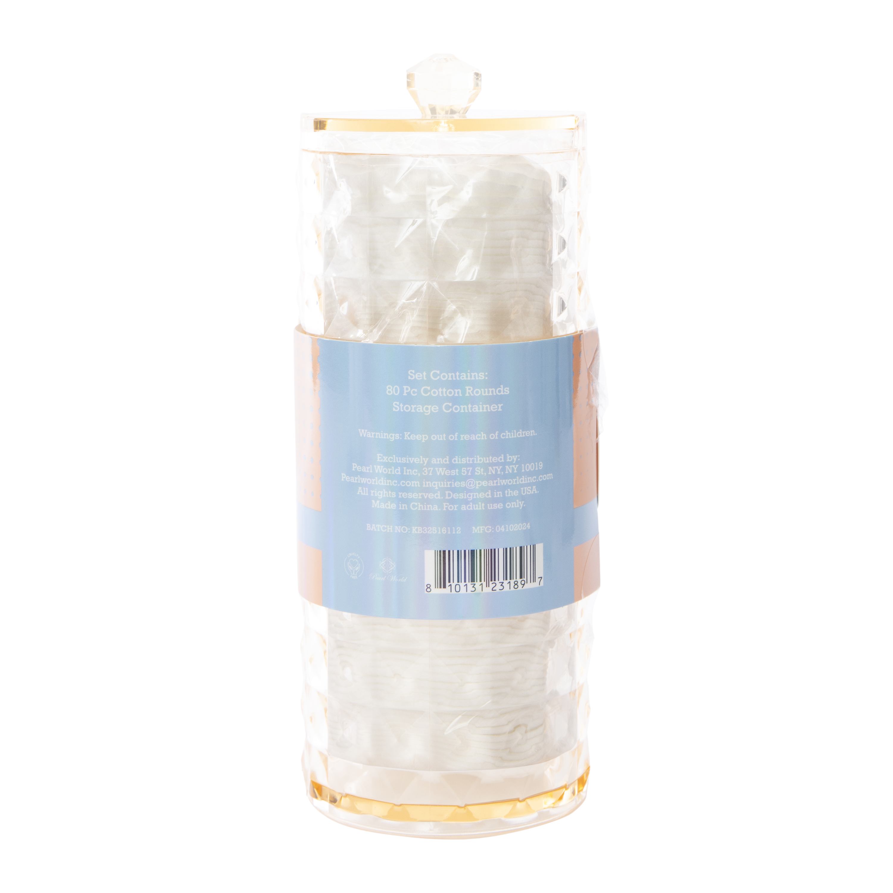 Alchemy Living™ Soft Cotton Rounds & Storage Container 80-Count