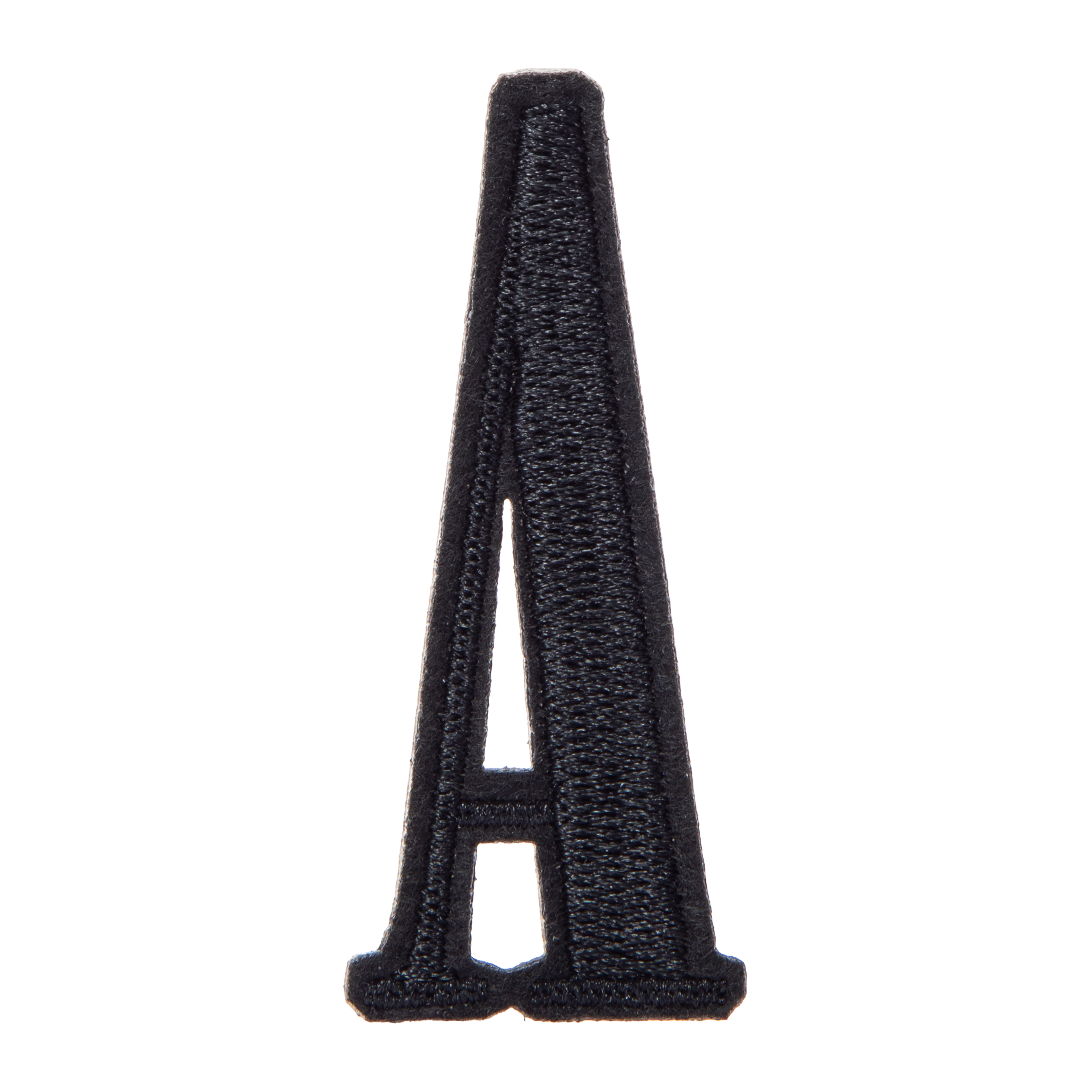 Black Initial Letter Adhesive Patch