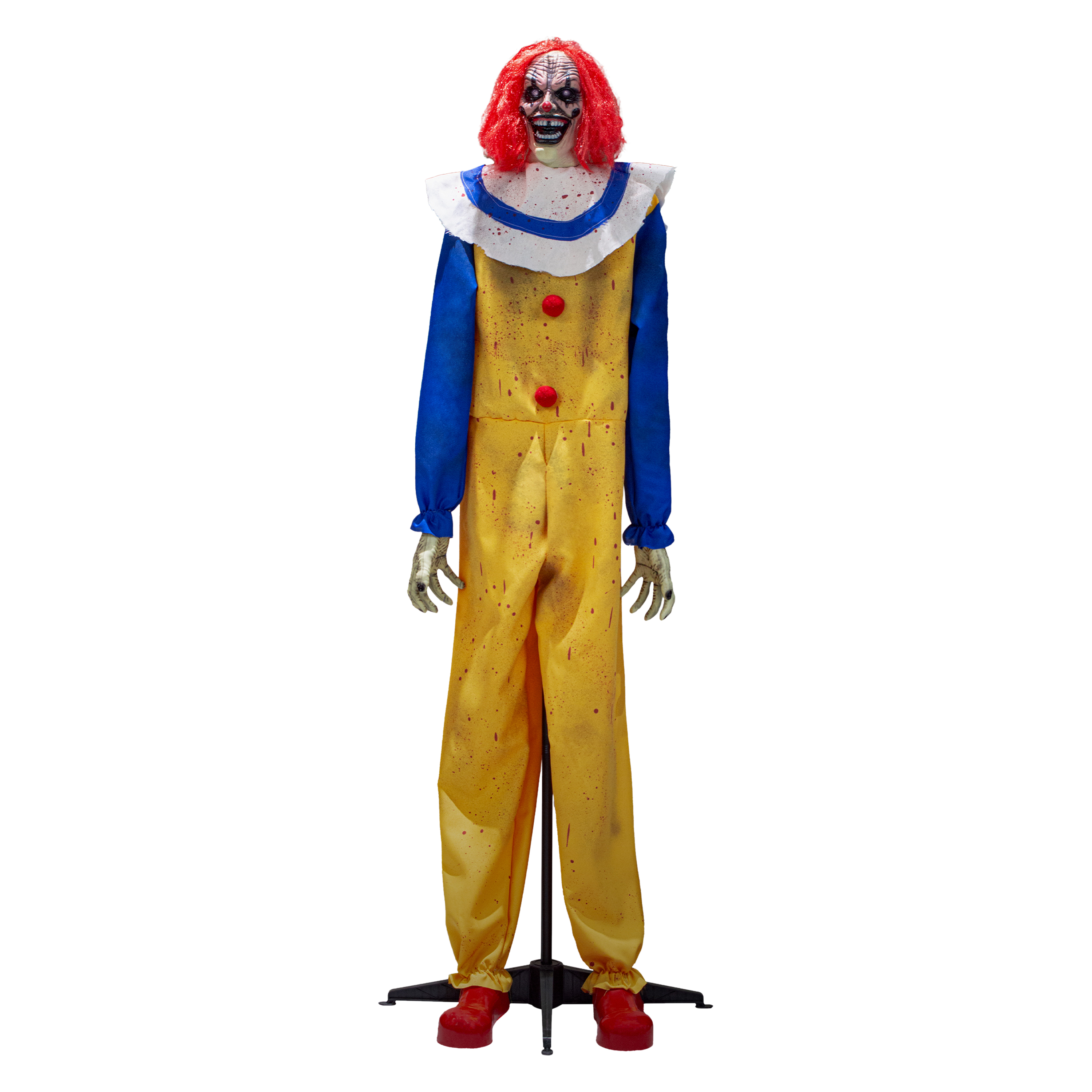 6ft Frightening Clown LED Animatronic Halloween Decor