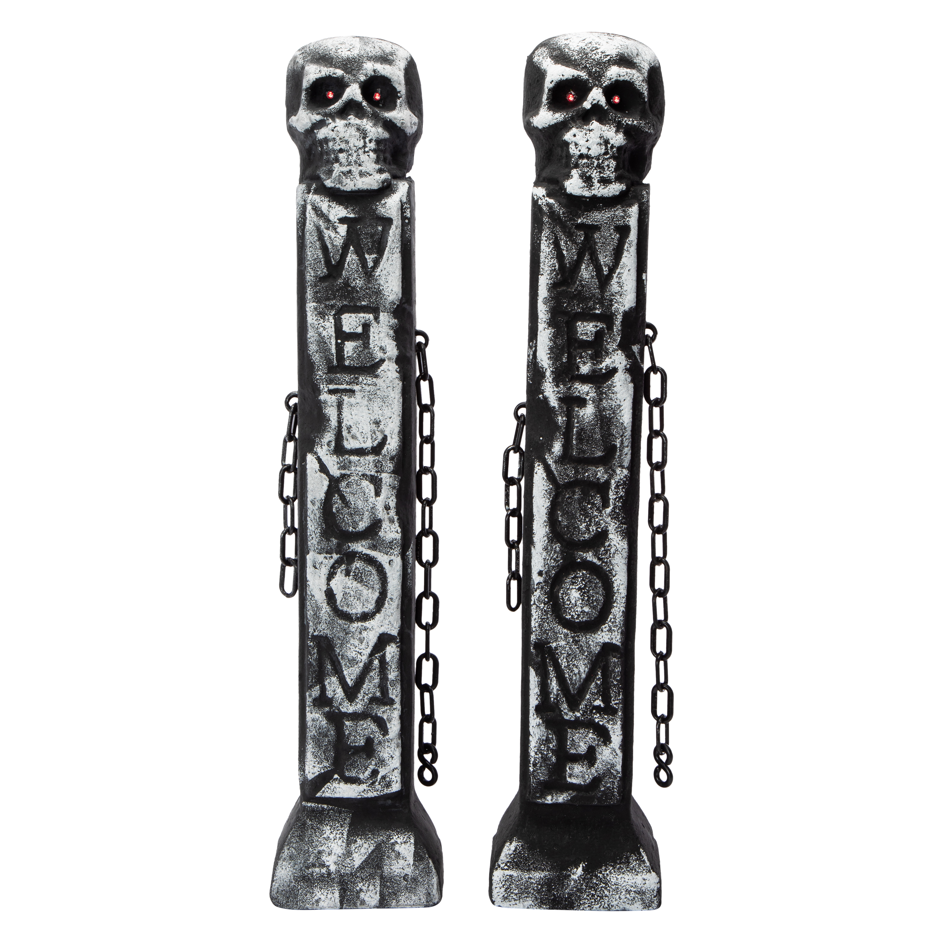 LED Fence Post Halloween Decor 2-Count