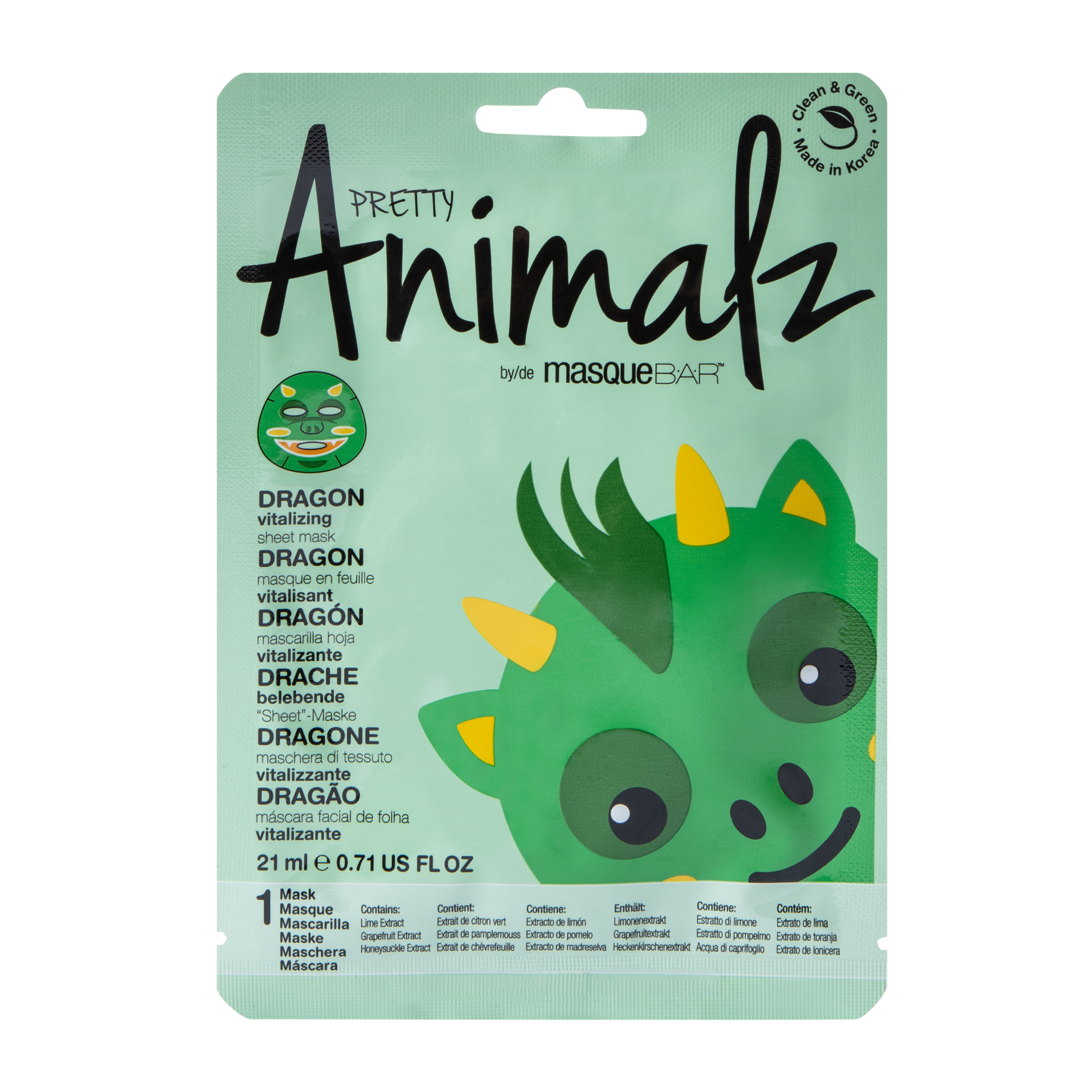 Masque Bar™ Pretty Animals Dragon Purifying Sheet Mask