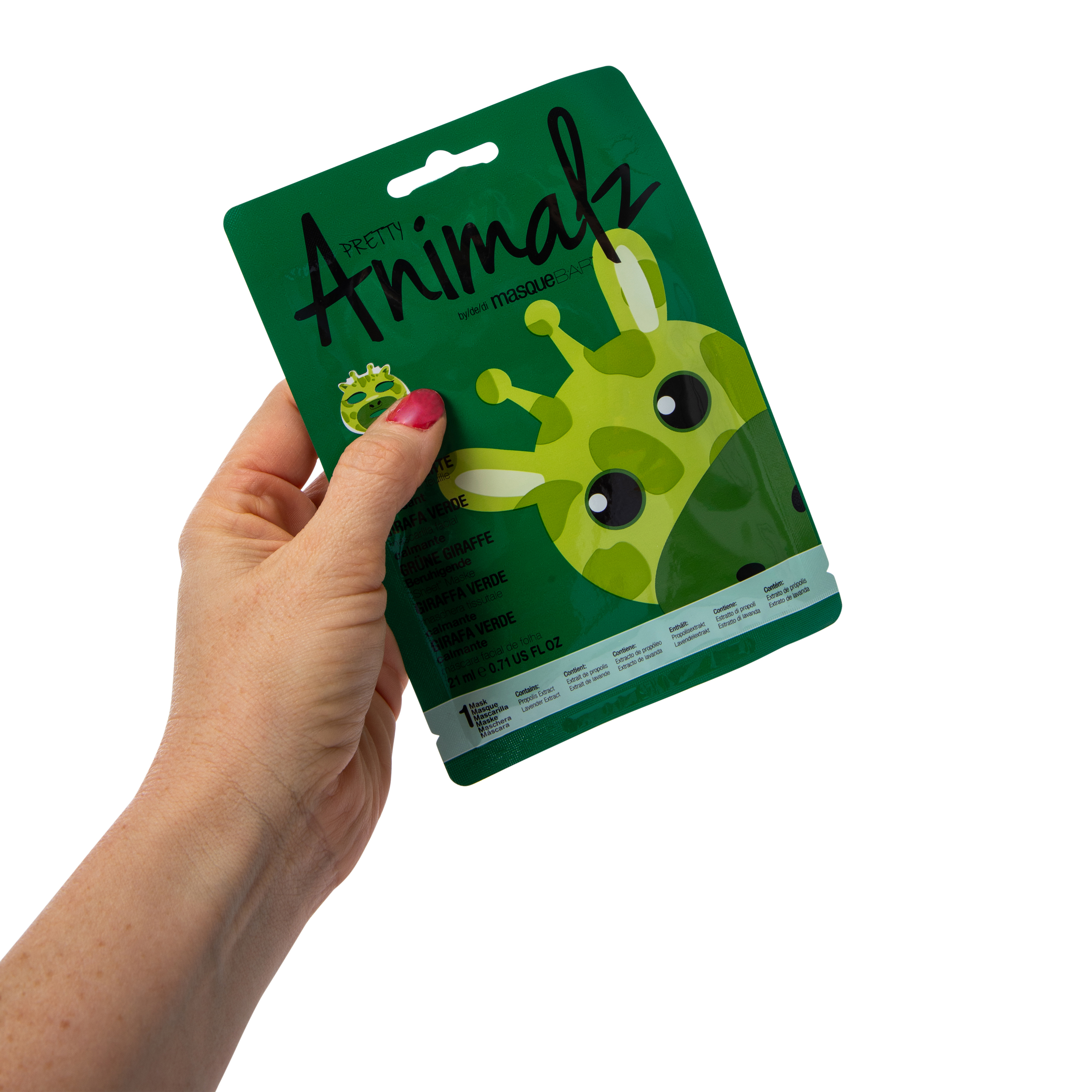 Masque BAR™ Pretty Animalz Green Giraffe Calming Sheet Mask 0.71oz