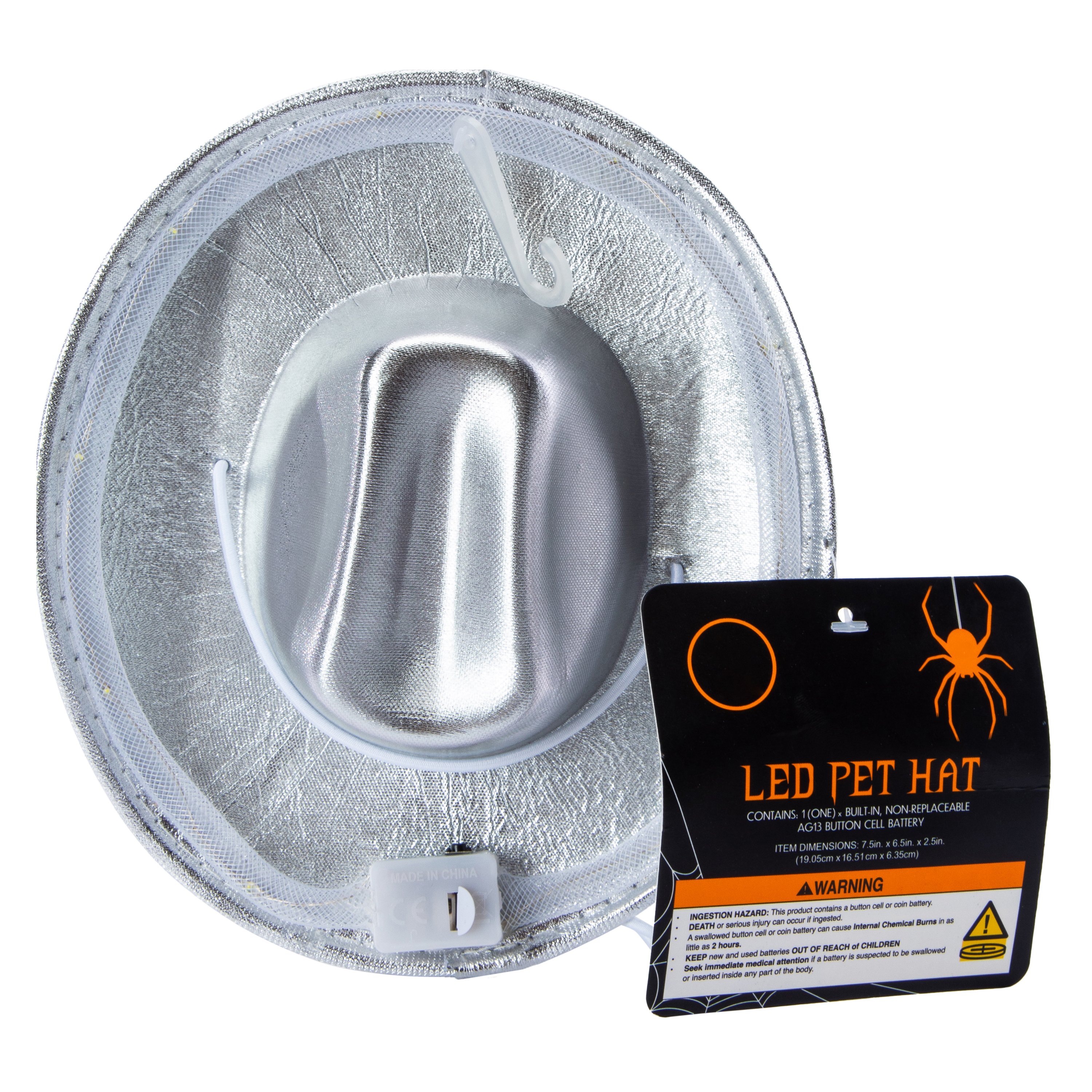 LED Pet Costume Cowboy Hat - M/L