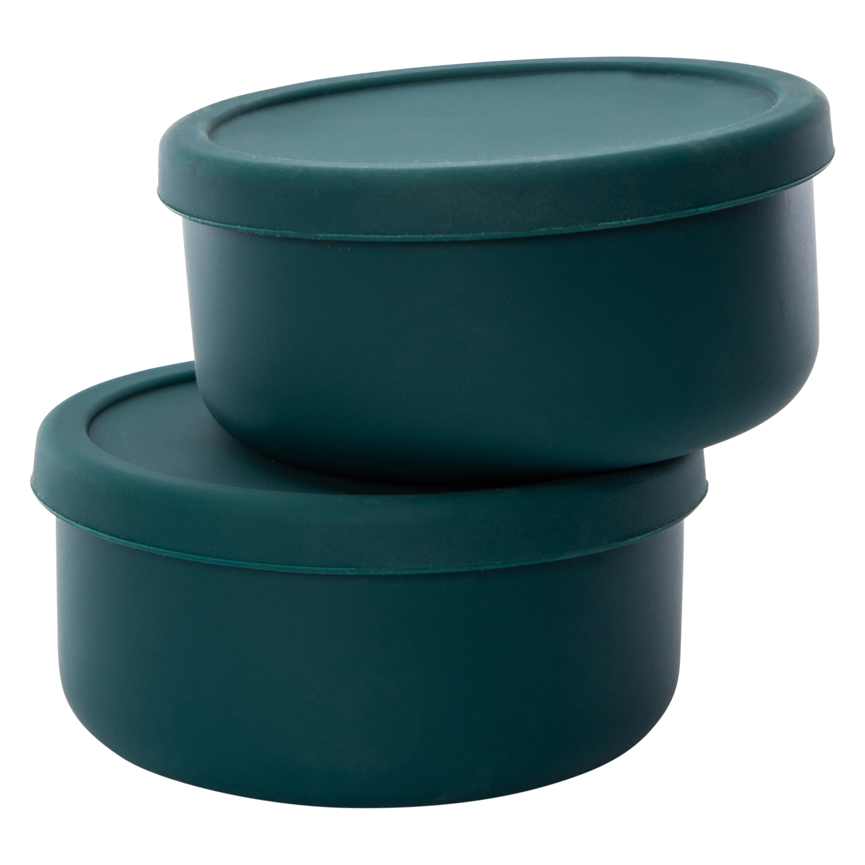 2-Count Round Silicone Food Containers  5.7in x 2.7in
