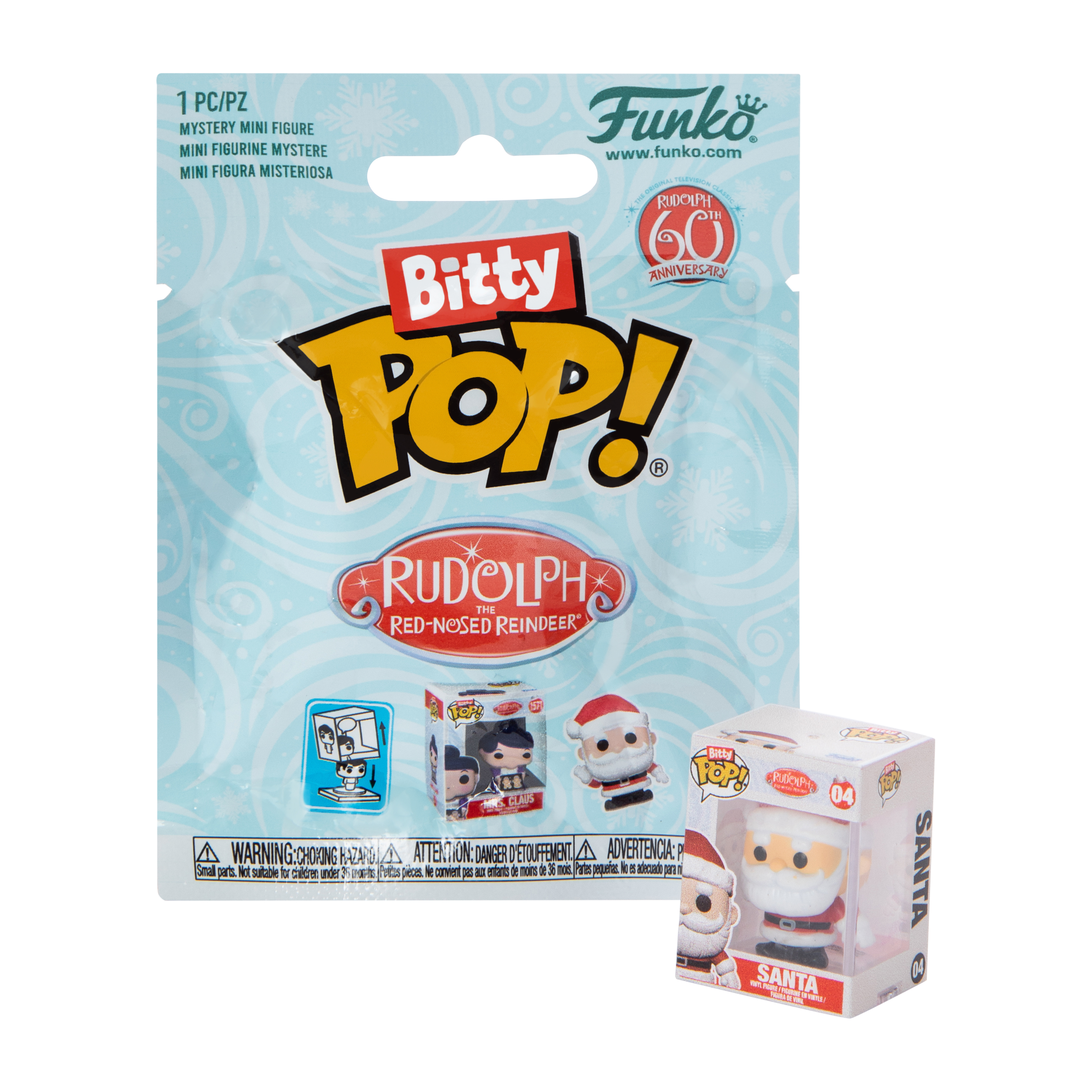 Funko Bitty Pop!® Rudolph The Red Nosed Reindeer Mystery Mini Figure (Styles May Vary)