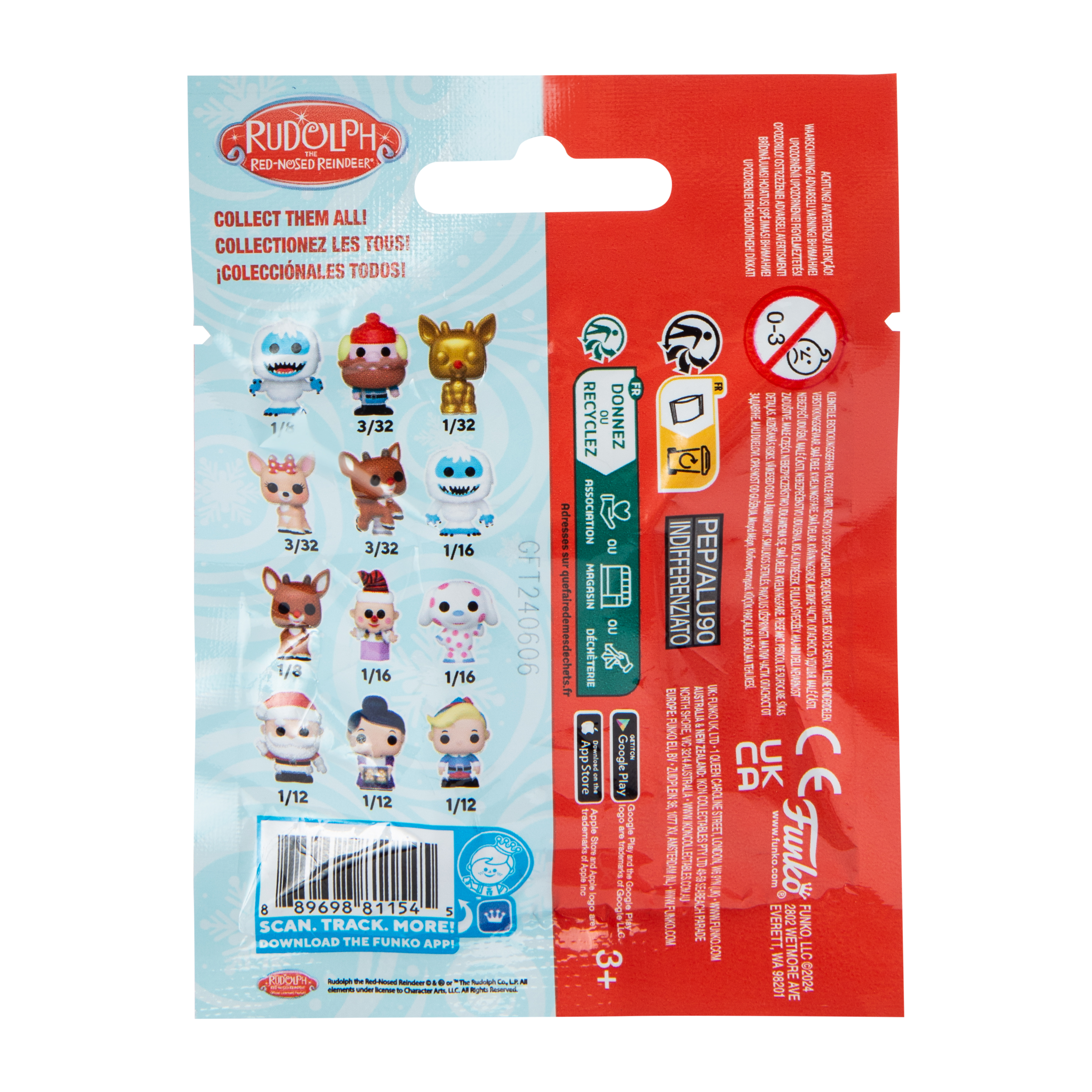 Funko Bitty Pop!® Rudolph The Red Nosed Reindeer Mystery Mini Figure (Styles May Vary)