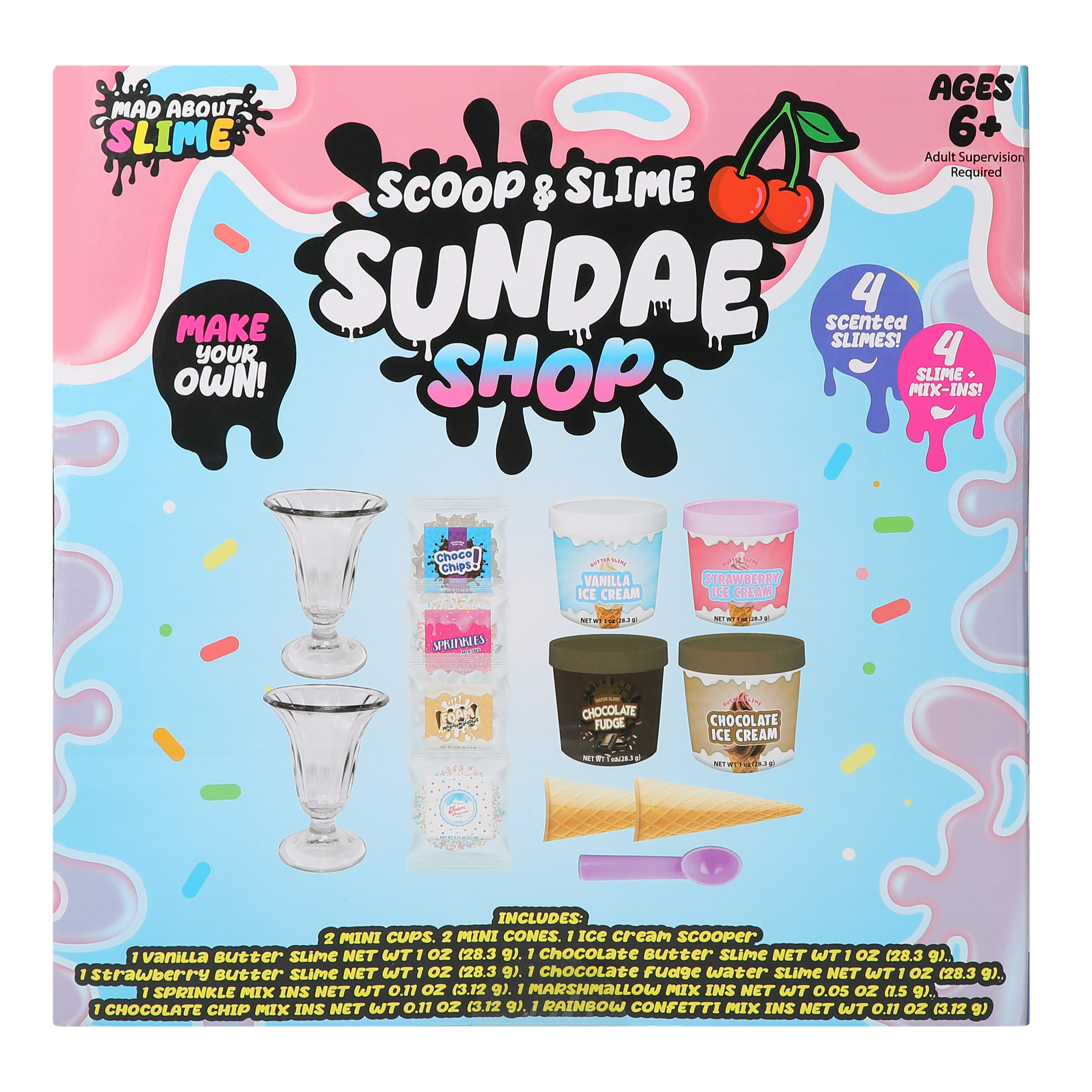 Mad About Slime® Scoop & Slime Sundae Shop Set 8-Piece
