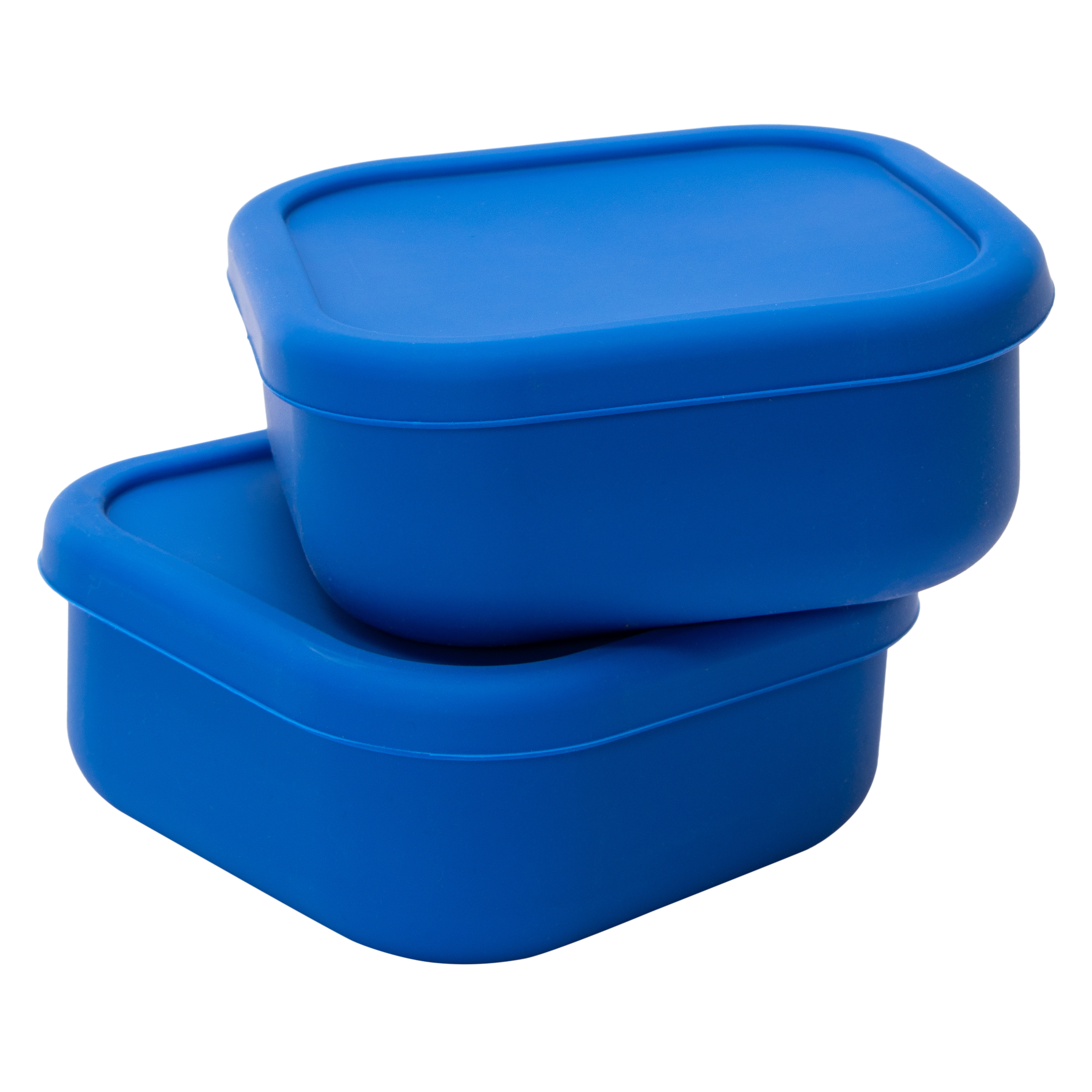 2-Count Square Silicone Food Containers  5.4in x 2.3in