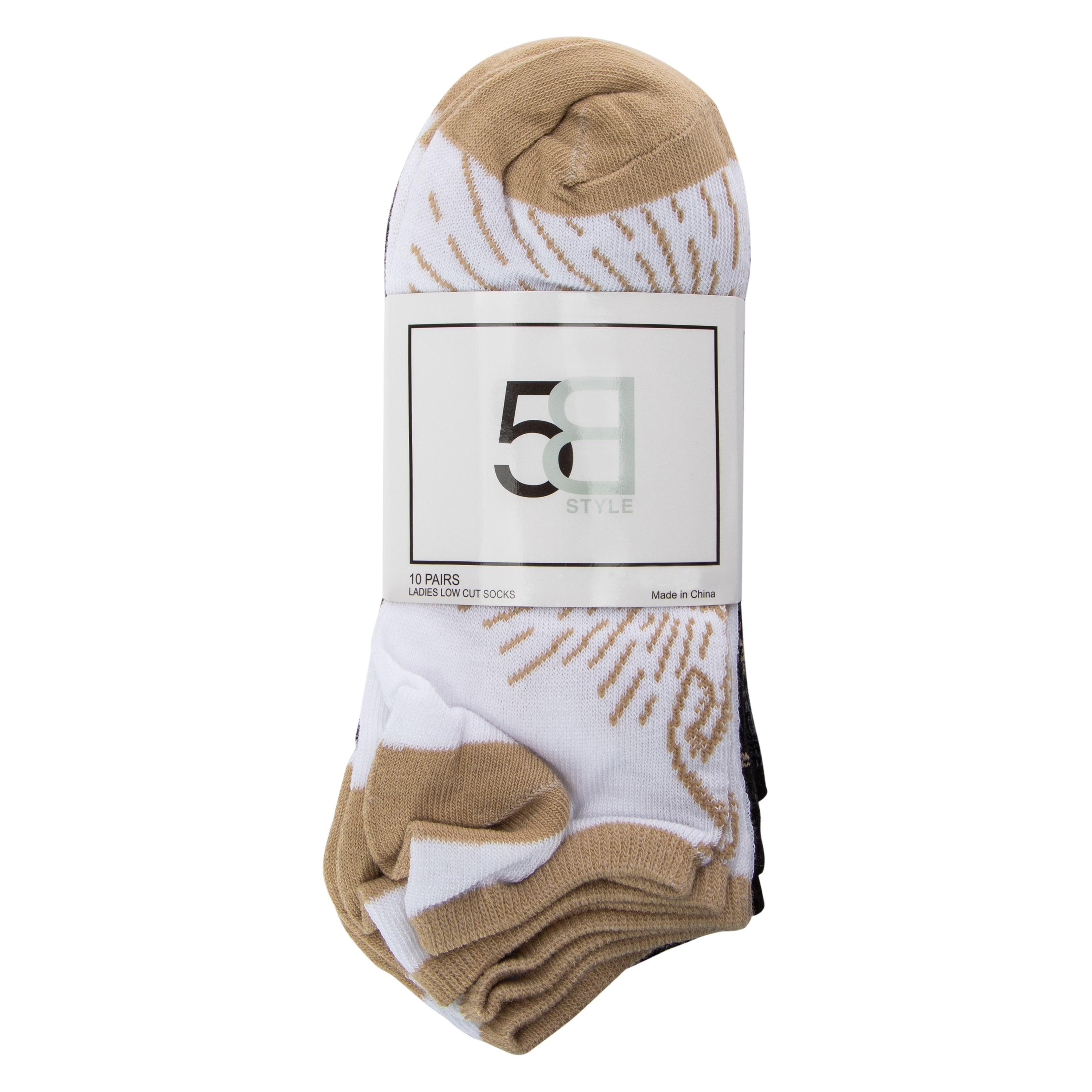 Ladies Assorted Celestial Low-Cut Socks 10-Pack