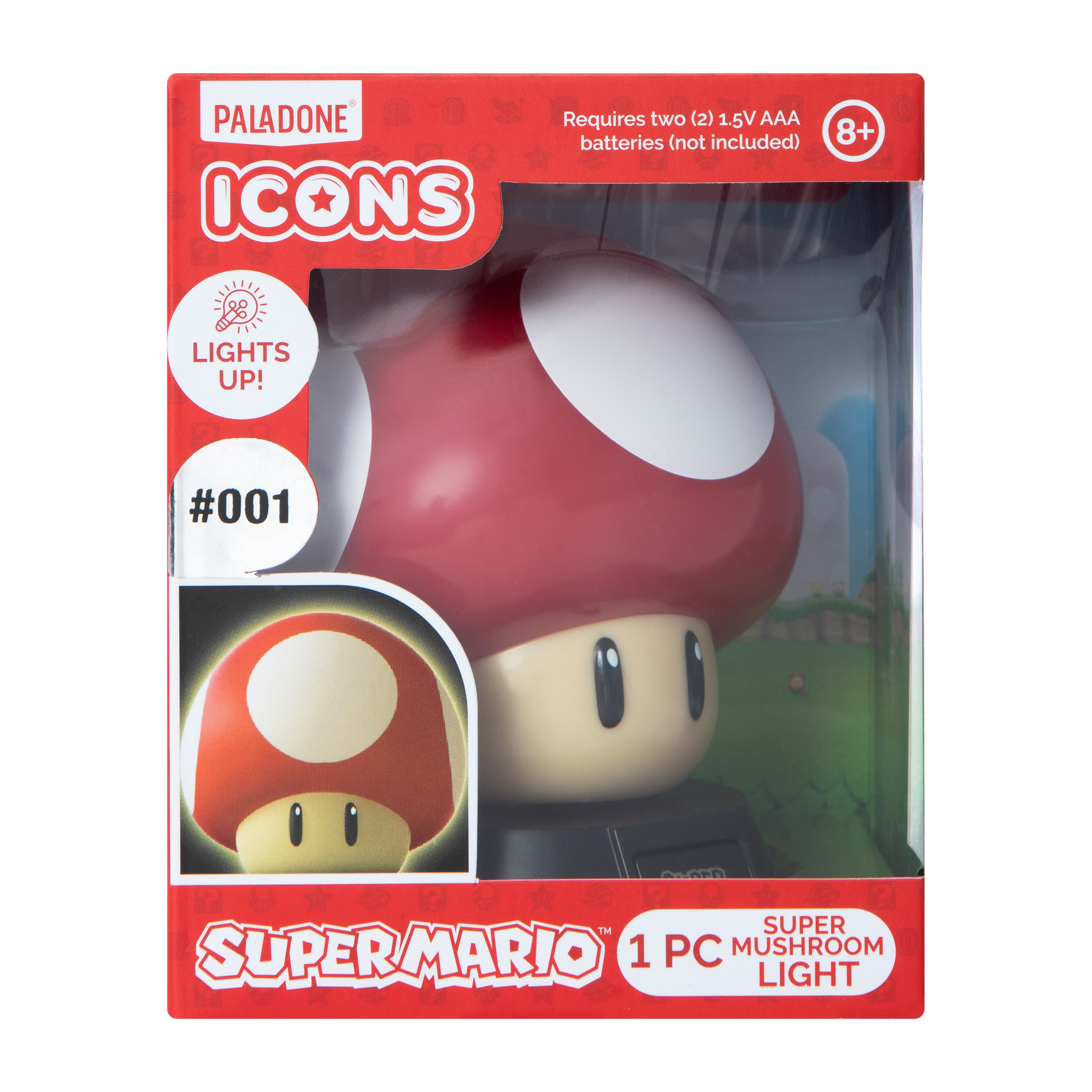 Icons Super Mario™ Super Mushroom Light 1-Piece