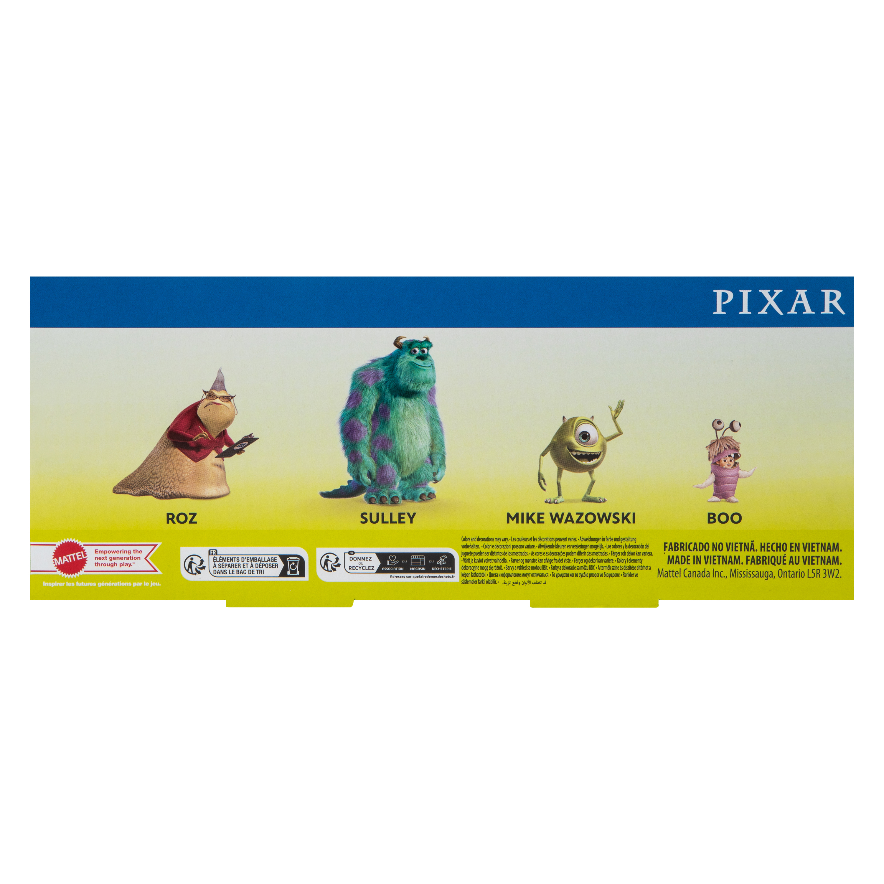 Disney Pixar Monsters, Inc. Figures 4-Pack