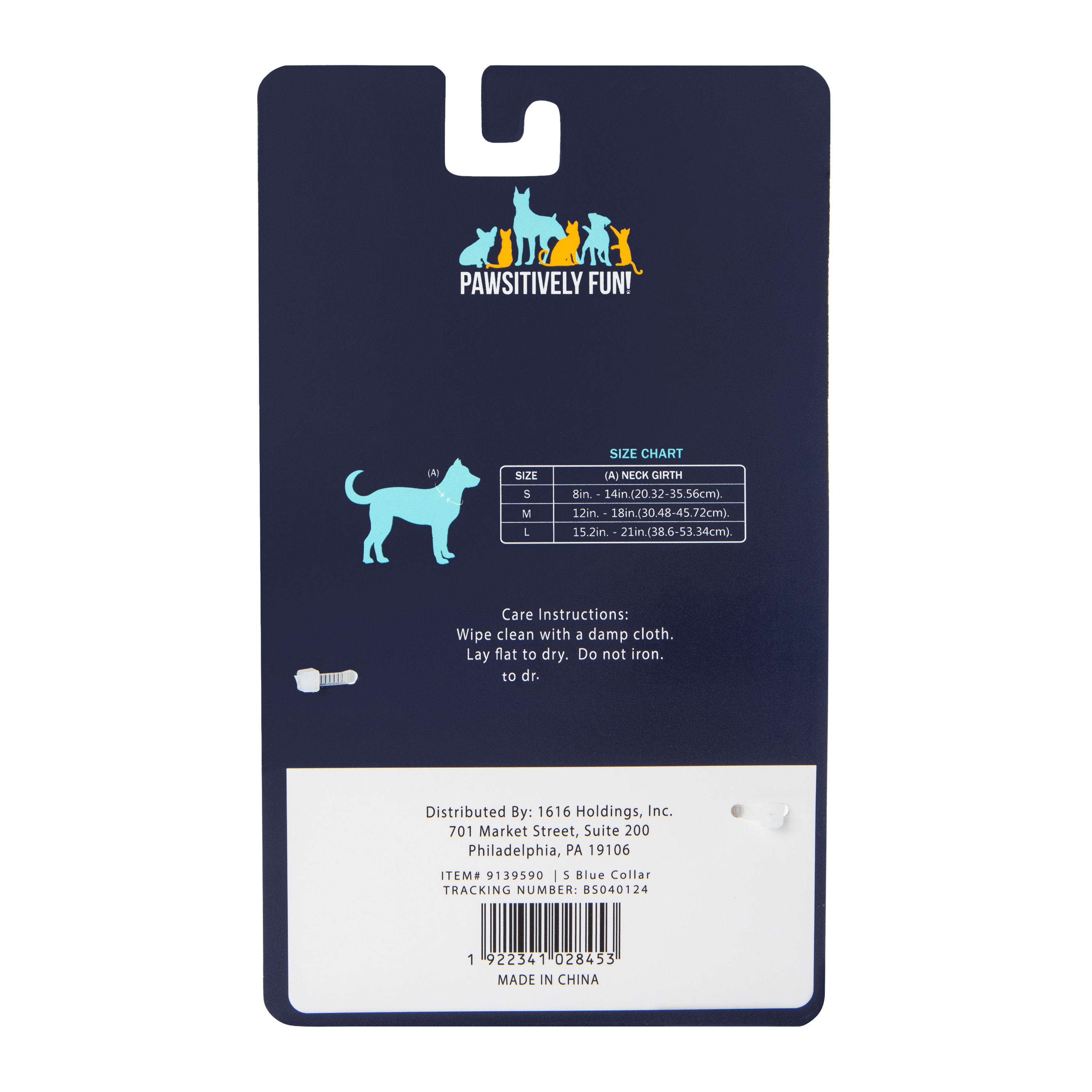 Pawsitively Fun! 2-Tone Pet Collar - Medium