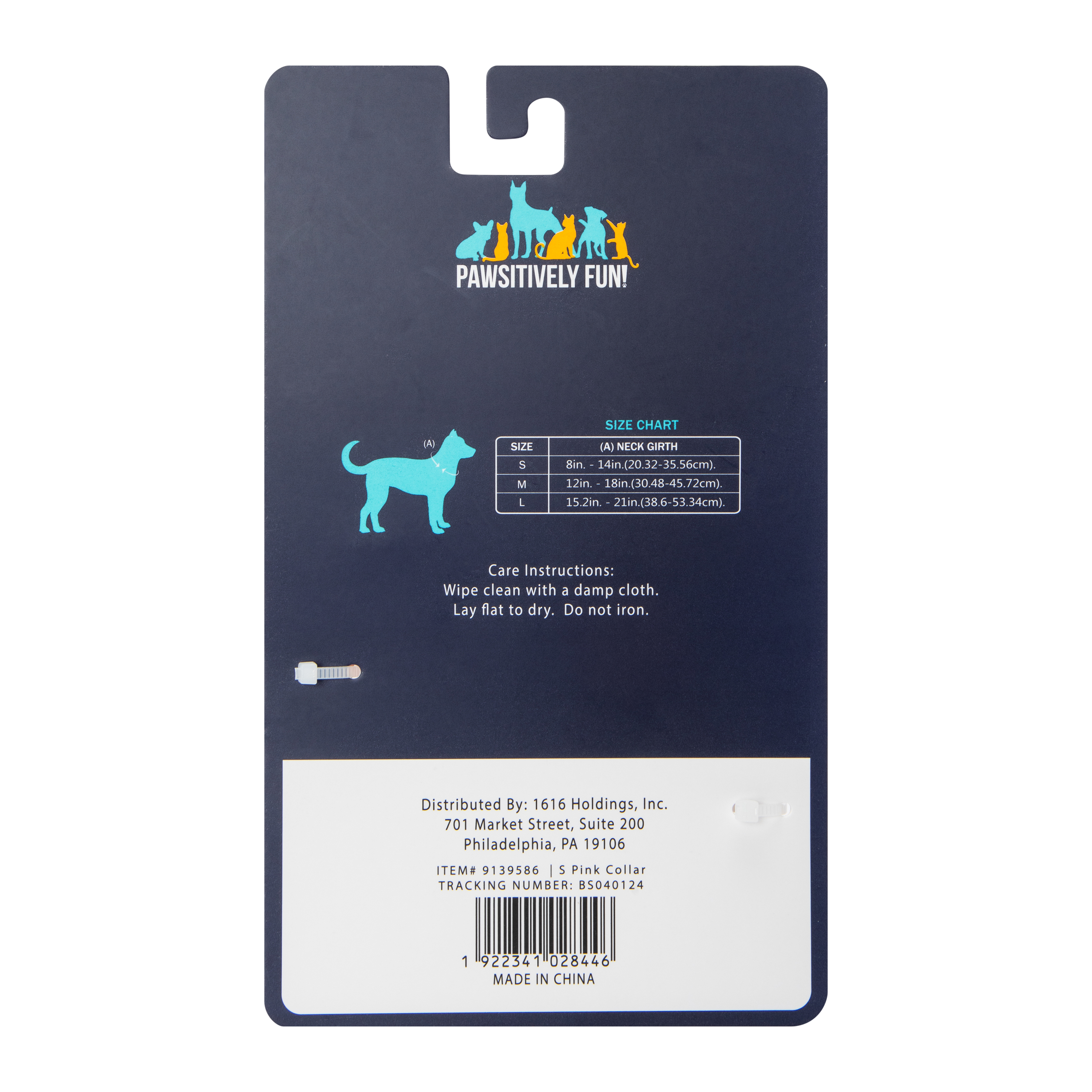 Pawsitively Fun! 2-Tone Pet Collar - Large