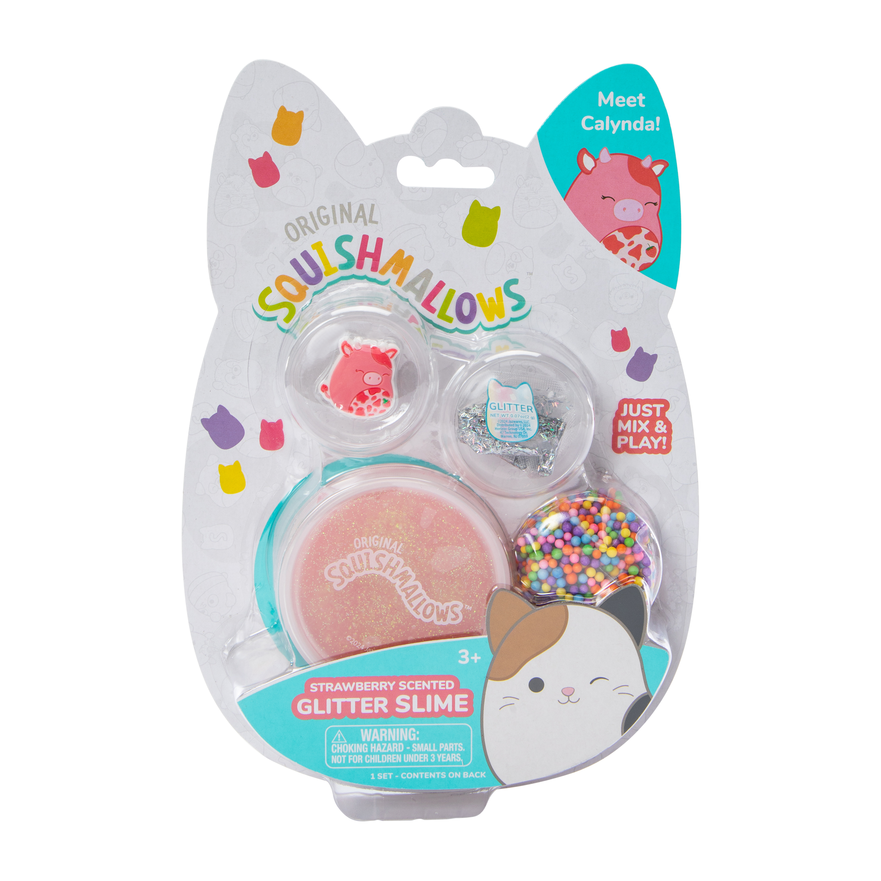 Squishmallows™ Strawberry Scented Glitter Slime