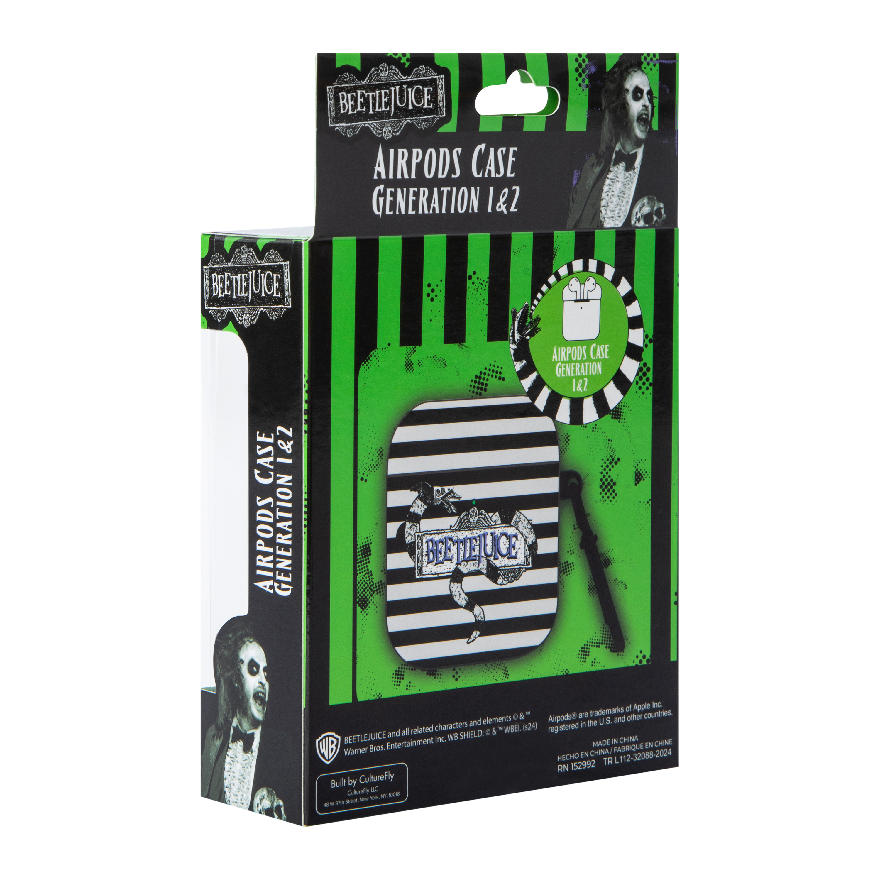 Beetlejuice Earbuds Case Cover For AirPods® Gen 1/Gen 2