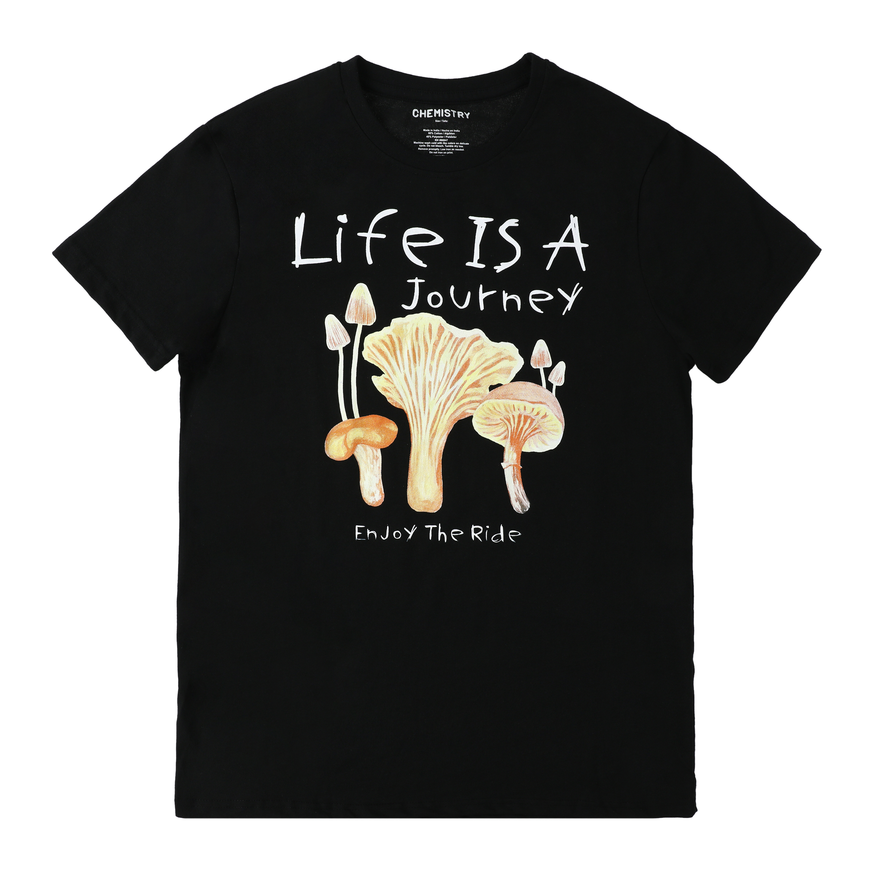'Enjoy The Ride' Mushroom Graphic Tee