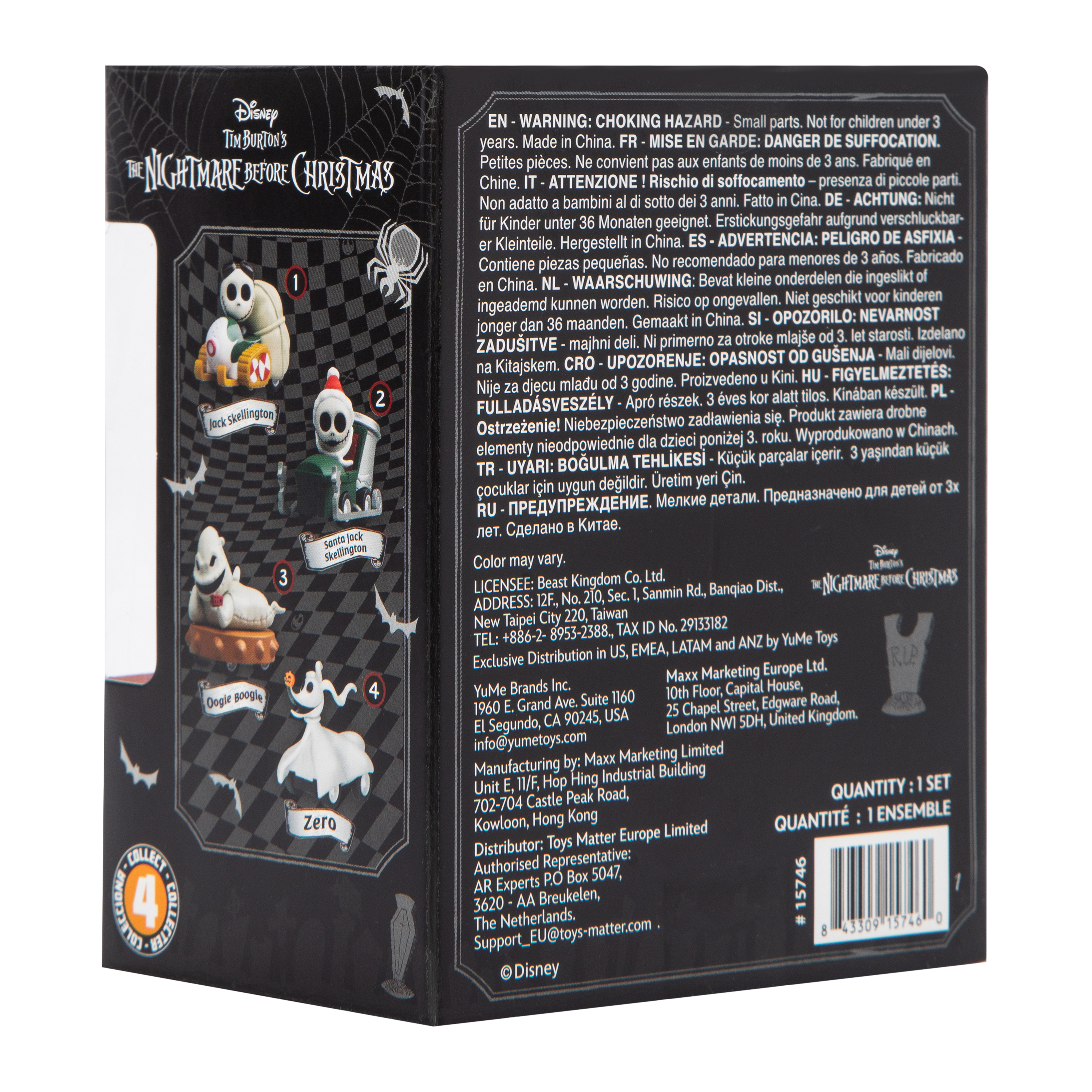 Yu Me Zoom Hero™ Disney Tim Burton's The Nightmare Before Christmas Pull-Back Toy Car