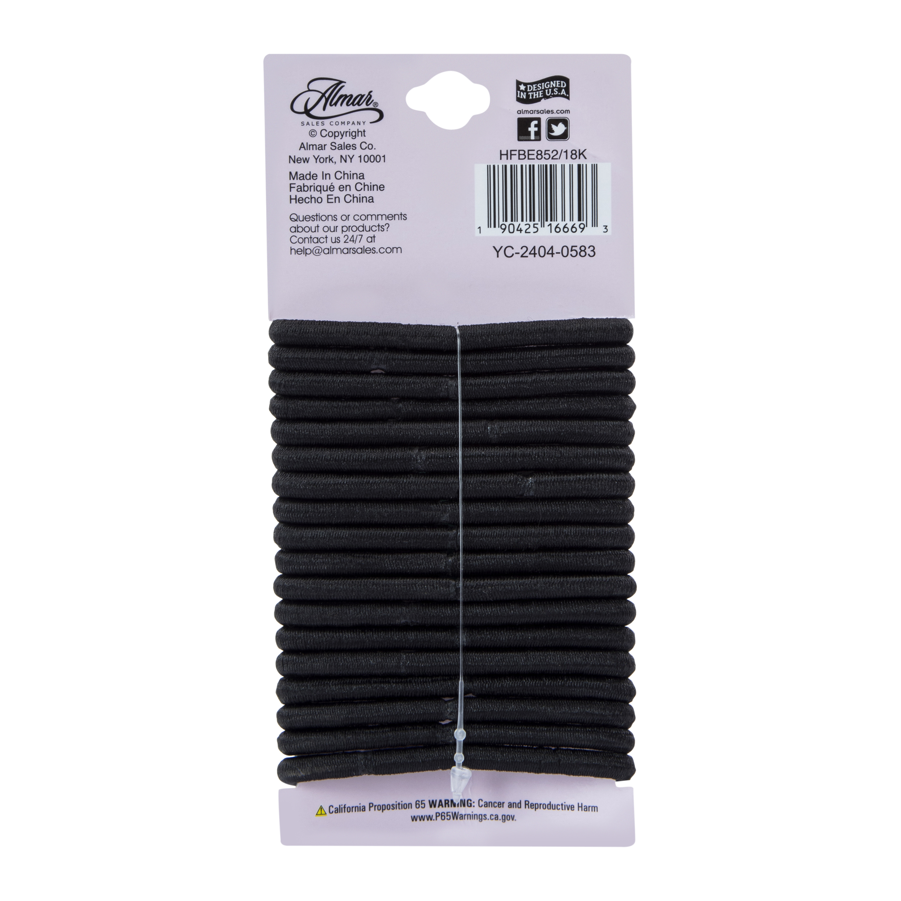 Clasp-Free Elastics 18-Count