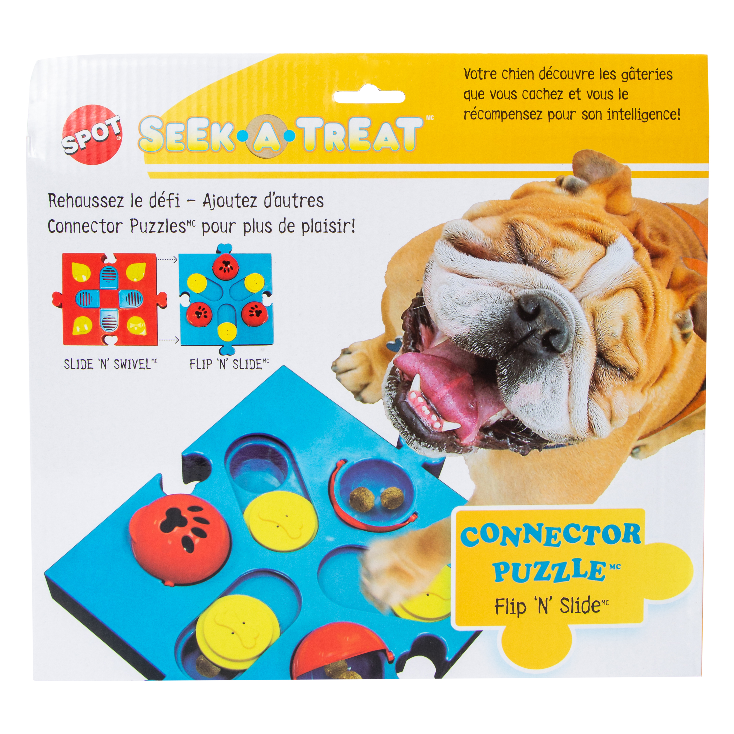 Spot® Seek A Treat™ Connector Puzzle™ Flip N Slide™ Dog Toy