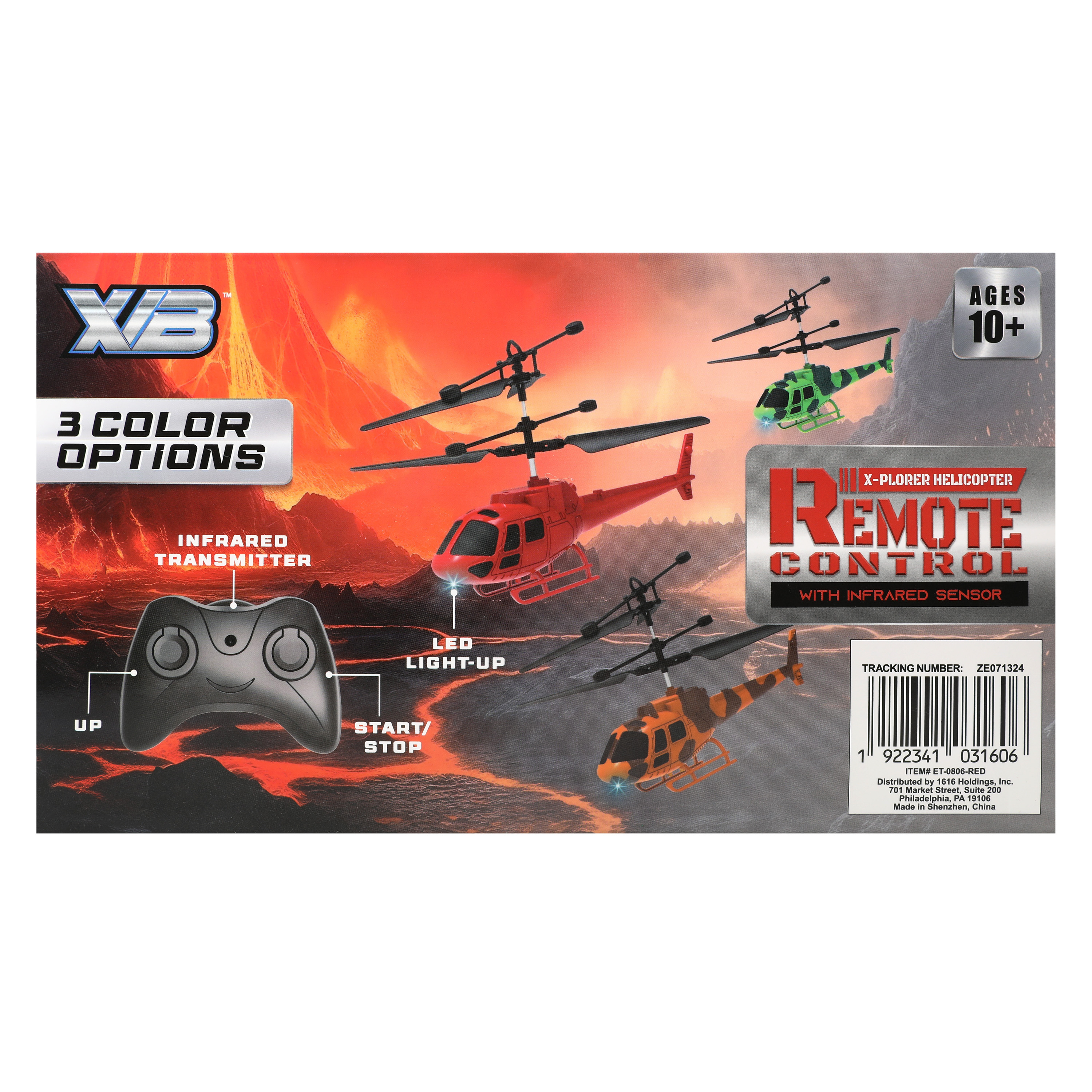 XVB® X-plorer Remote-Controlled Helicopter With Infrared Sensor