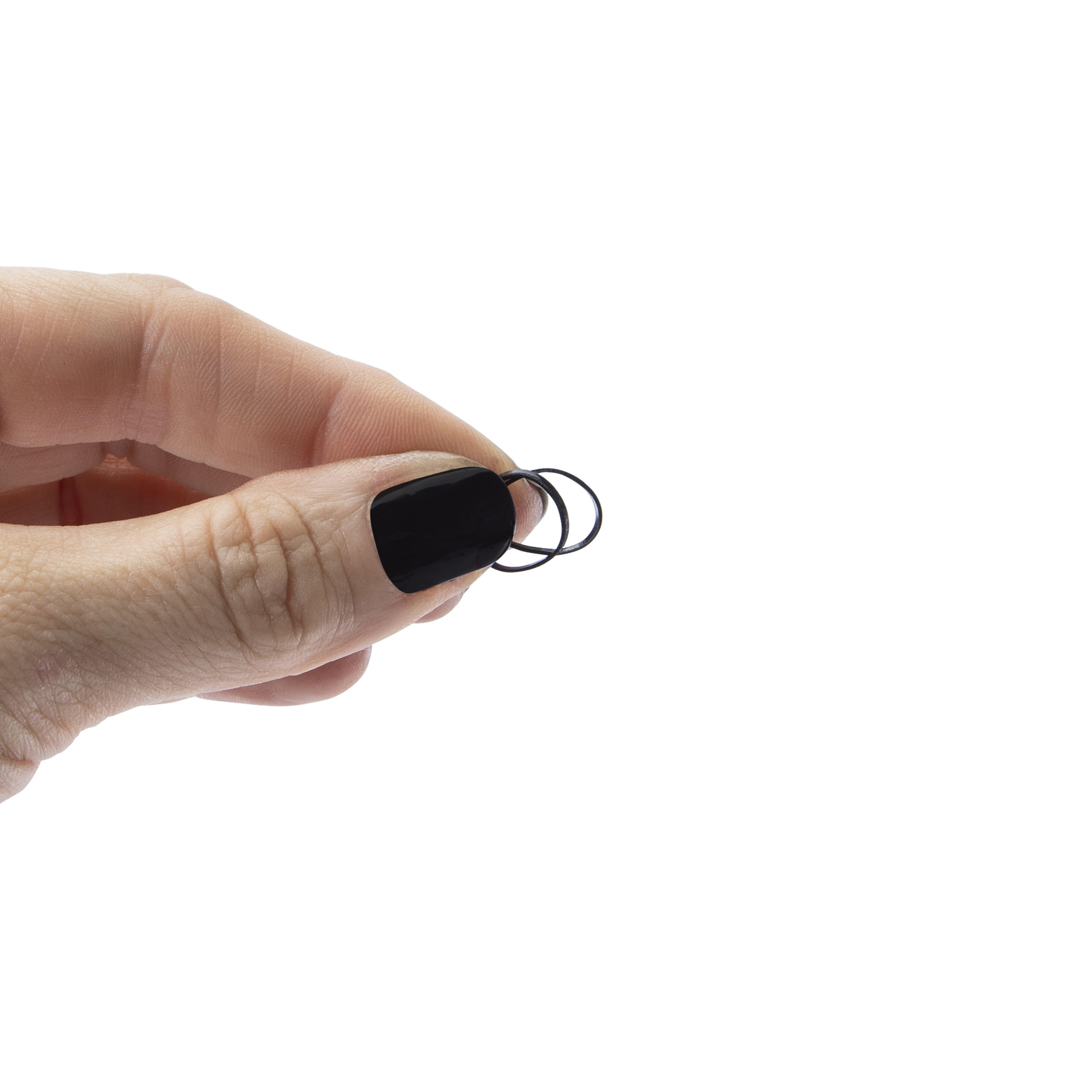 Snag-Free Black Rubber Bands 1000-Count