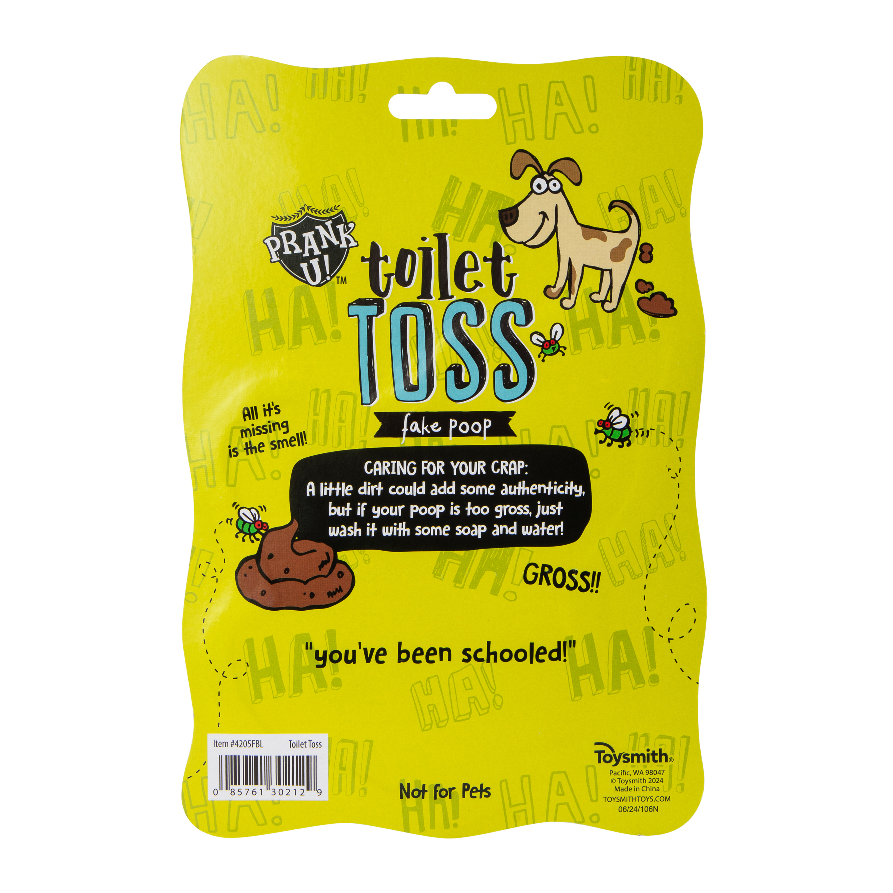 Prank U!™ Toilet Toss Fake Poop