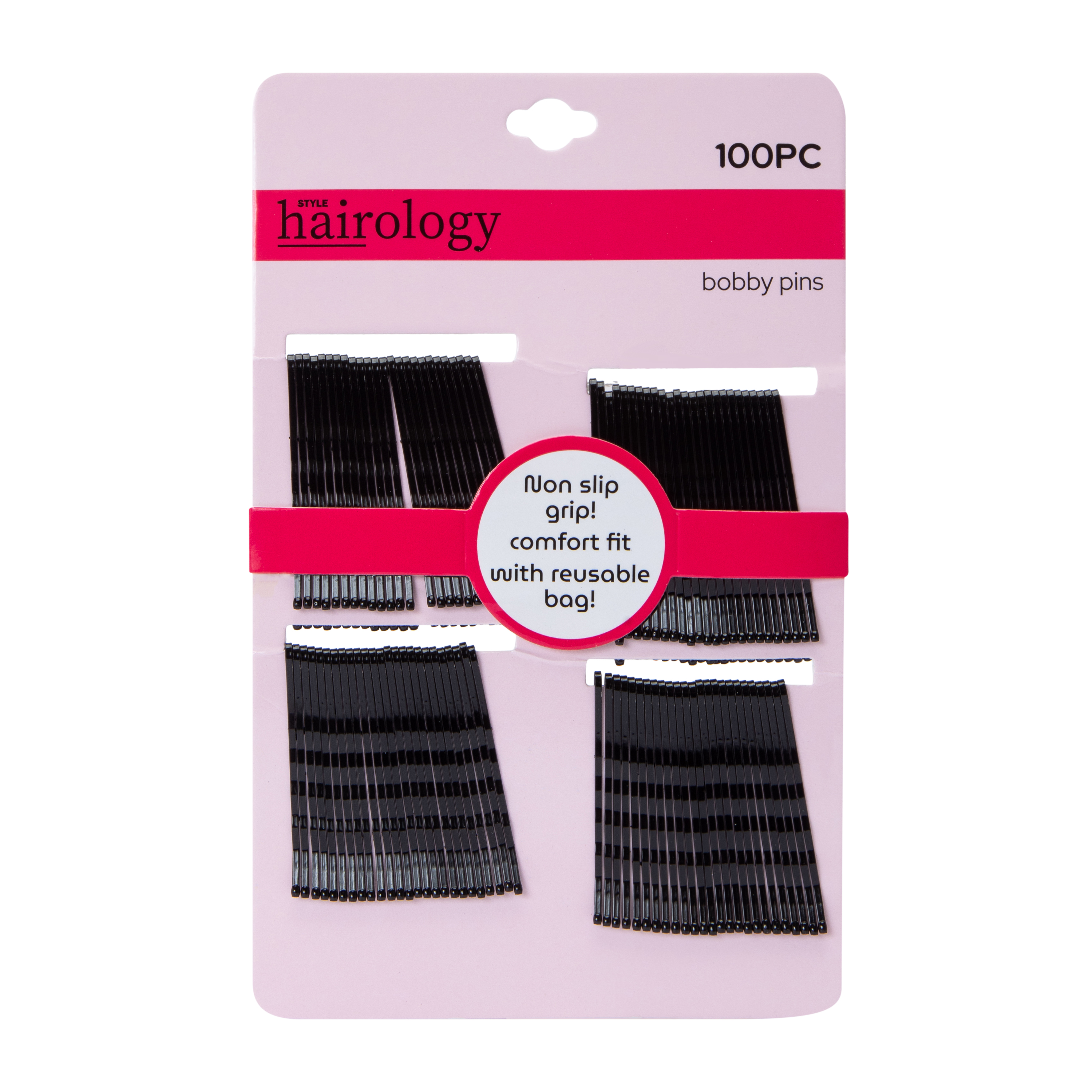 Black Bobby Pins 100-Count