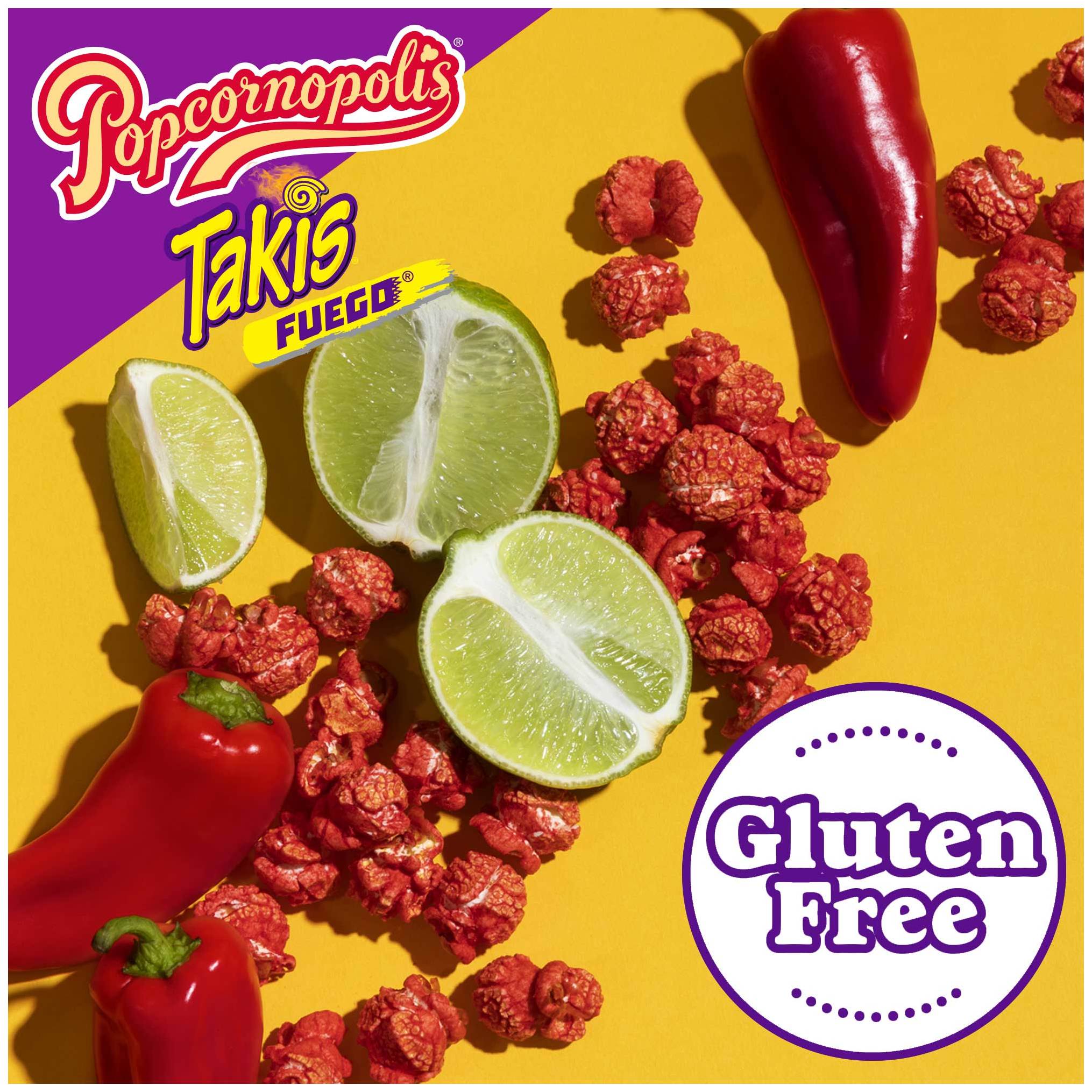Popcornopolis x Takis® Fuego® Hot Chili Pepper & Lime Flavored Popcorn 6oz