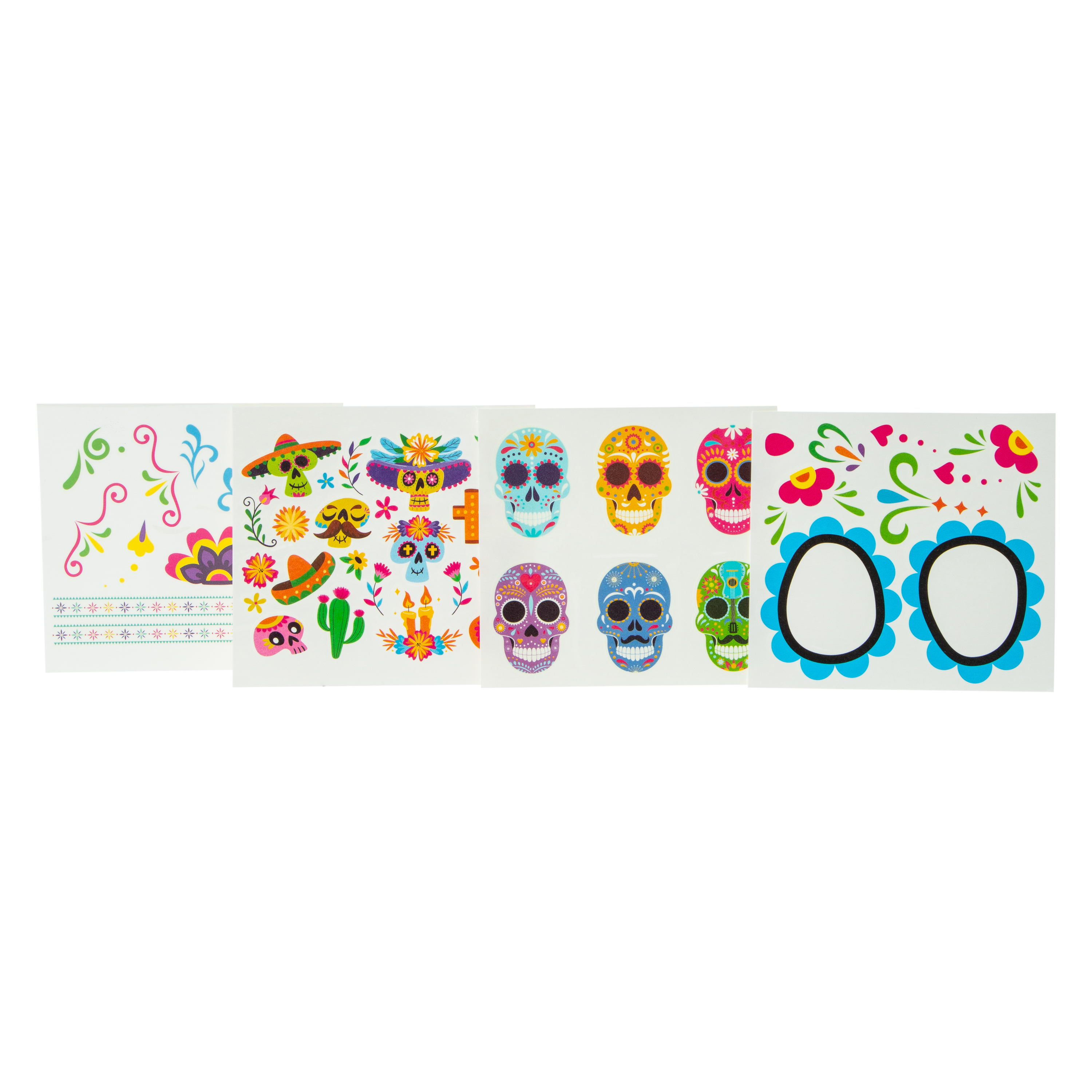 Face and Body Glow Stickers Pack 4-Sheets