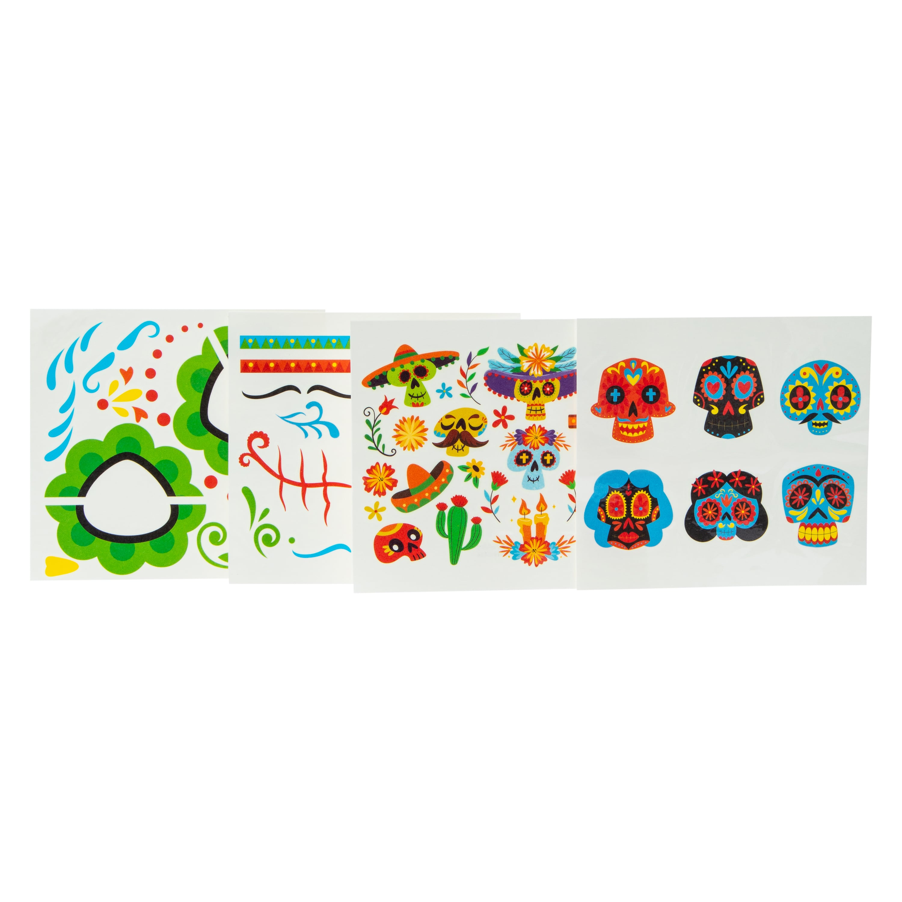 Face and Body Glow Stickers Pack 4-Sheets