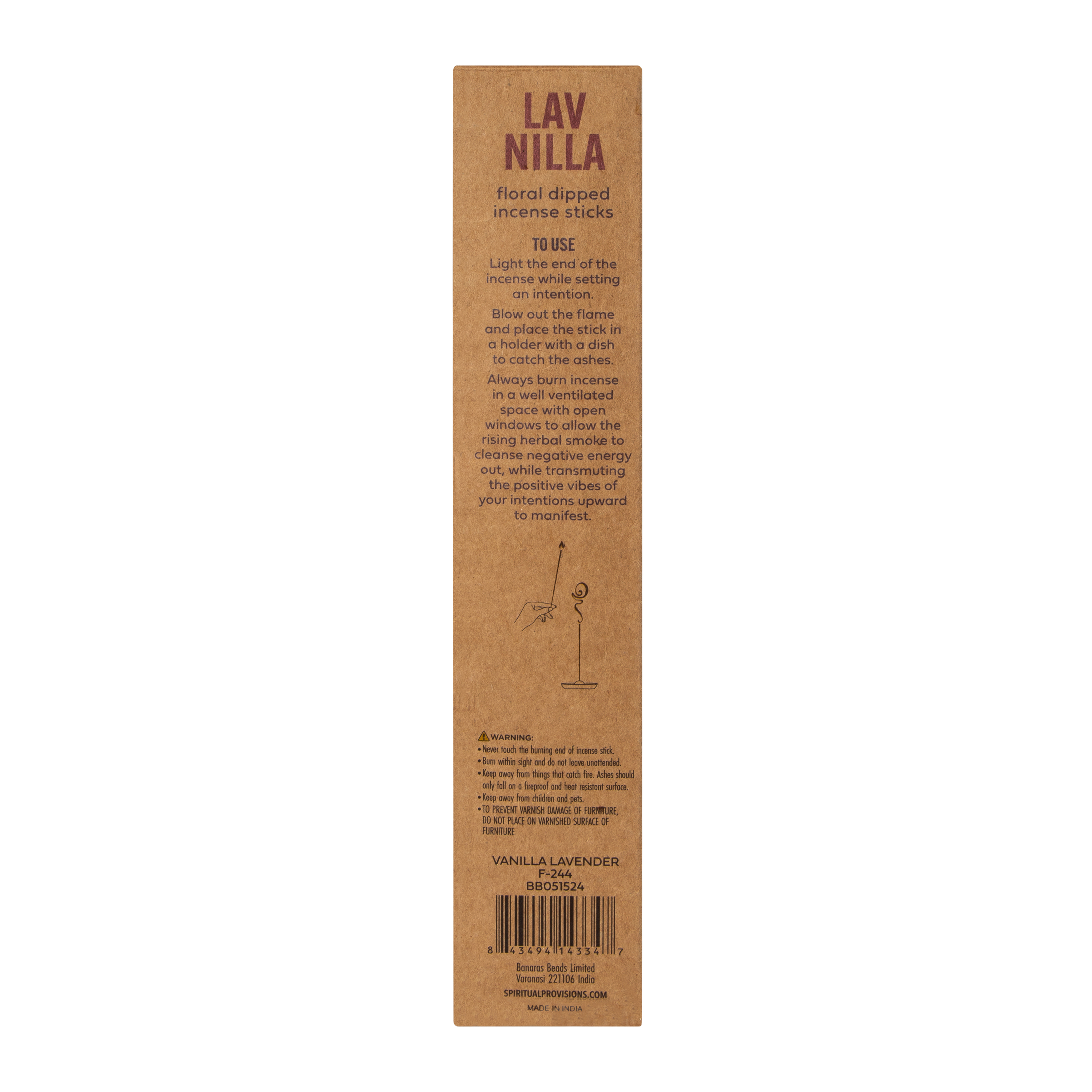 Spiritual Provisions® Dried Flower & Herb-Dipped Incense Sticks 10-Count