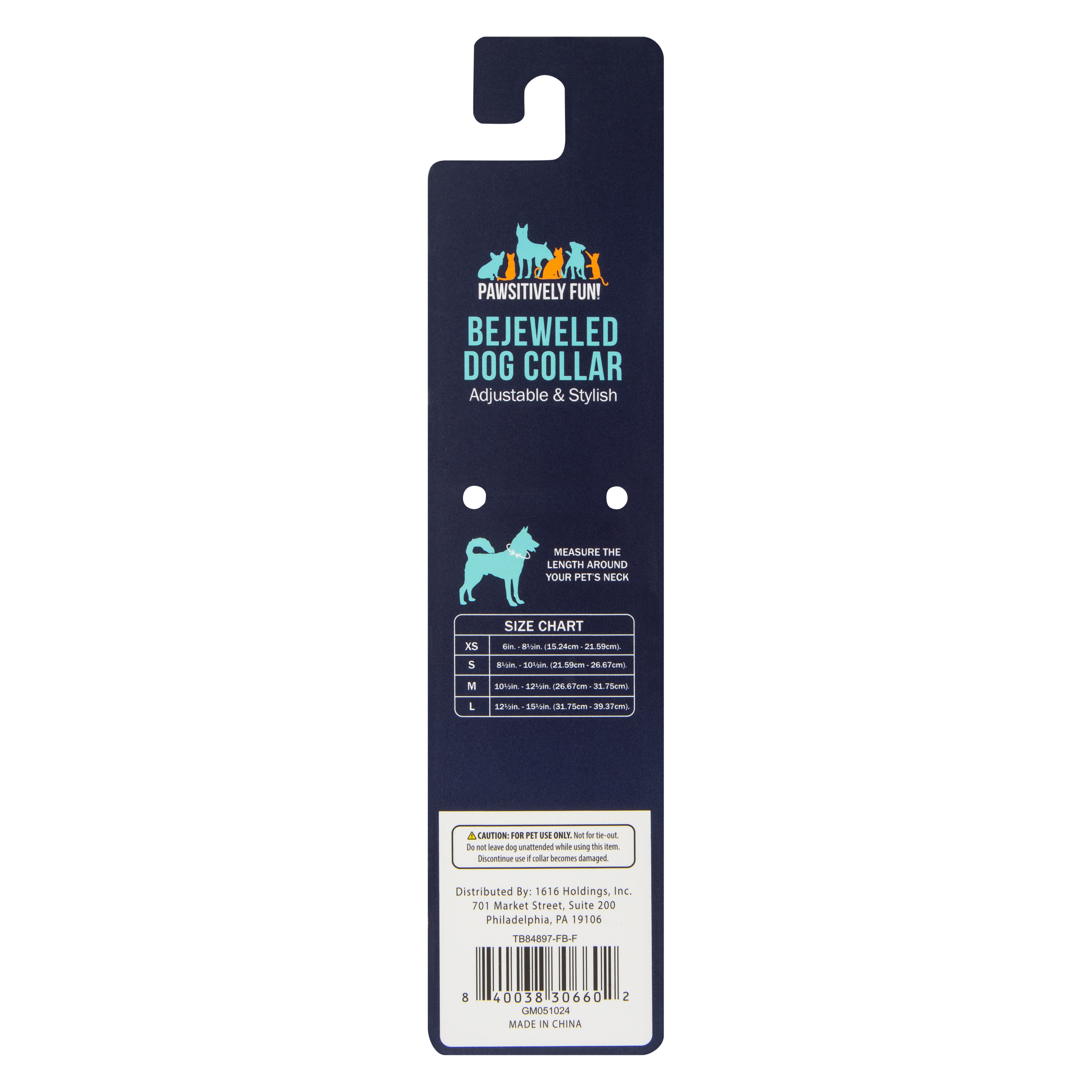 Pawsitively Fun! Jewel Pet Collar