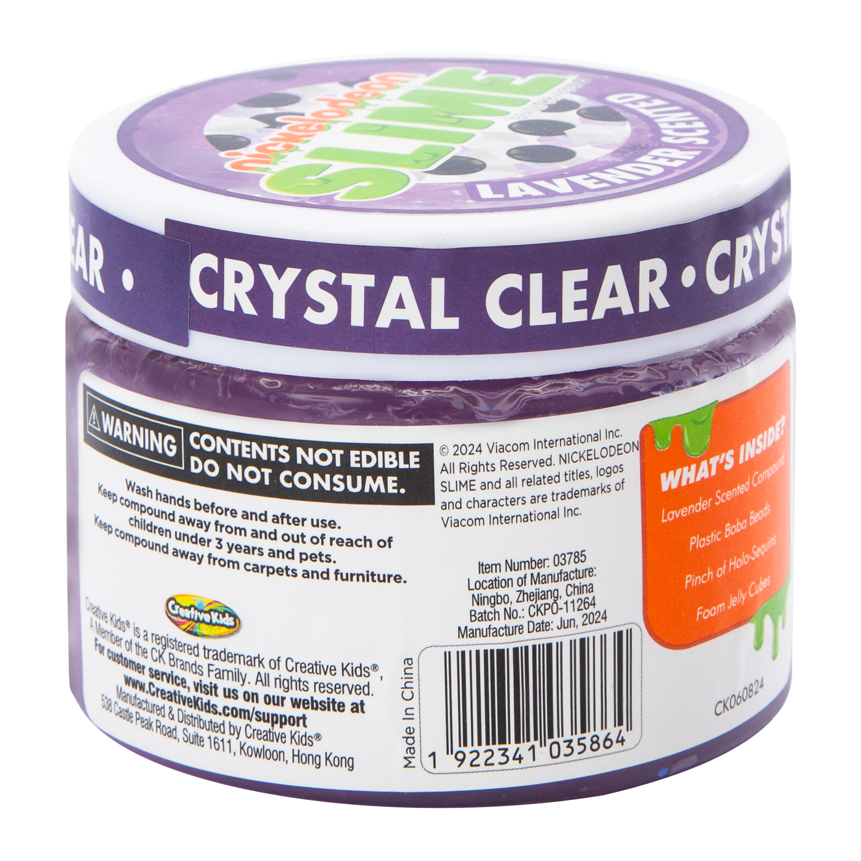 nickelodeon Slime™ Lavender Boba Tea Scented 4.233oz