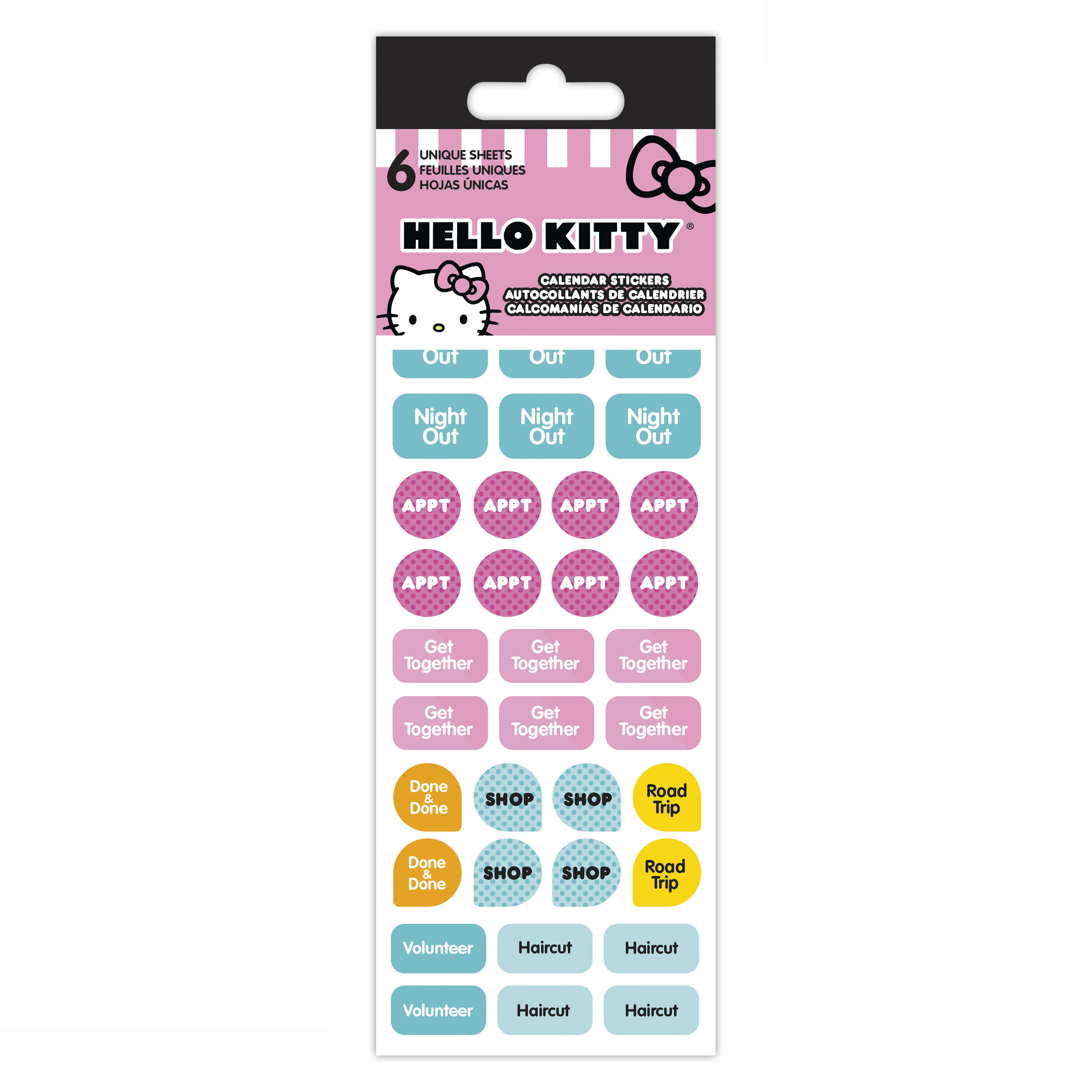 Calendar Stickers 6-Sheets