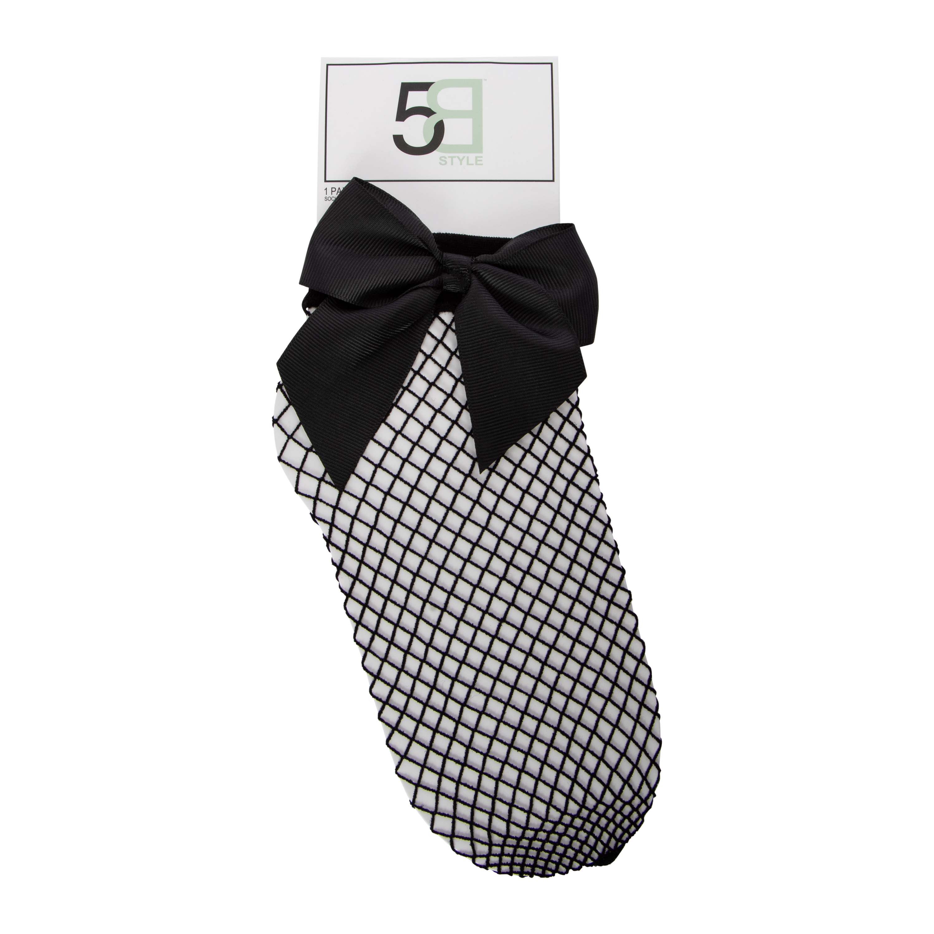 Ladies Bow Fishnet Anklet Socks