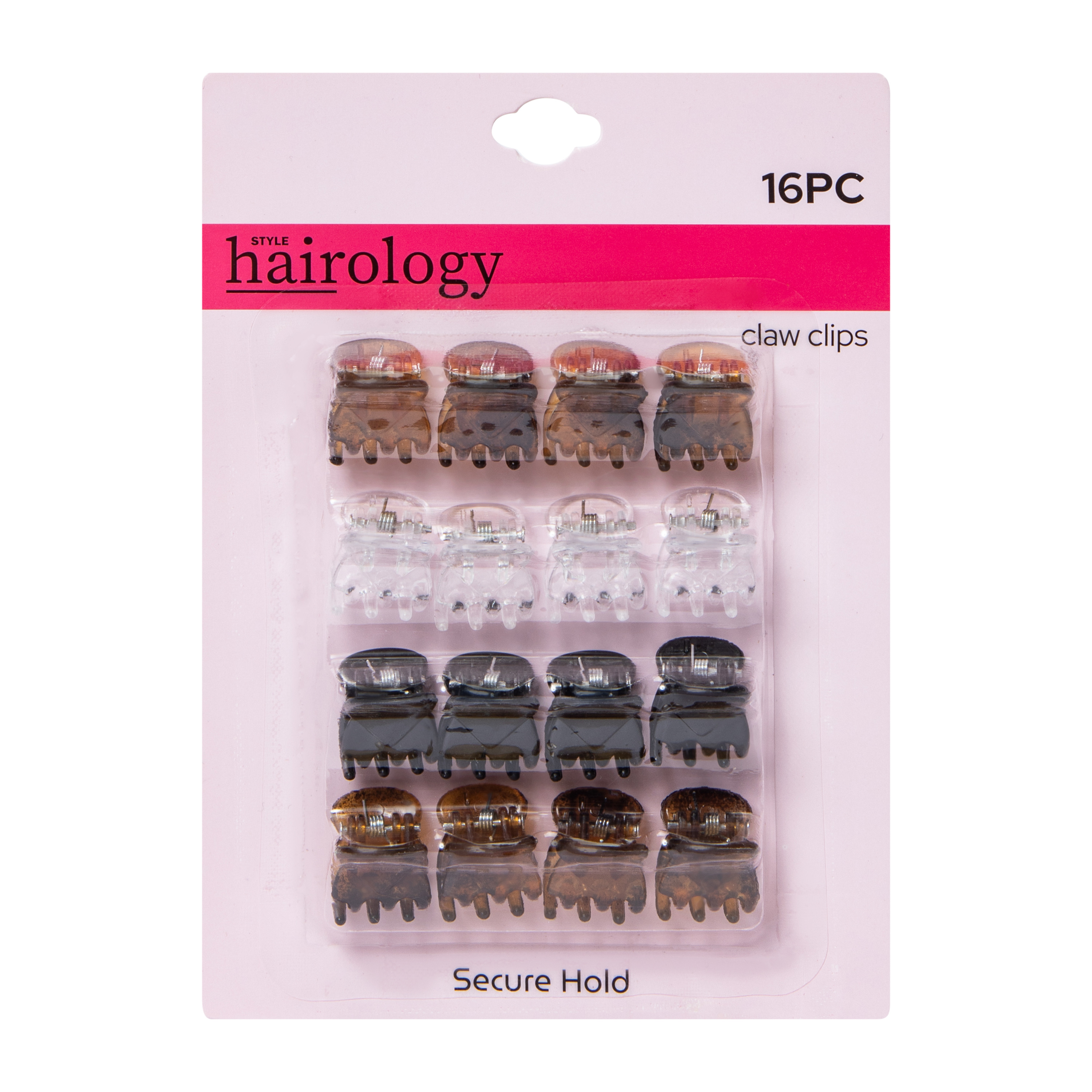 Style Hairology Claw Clips 16-Pack
