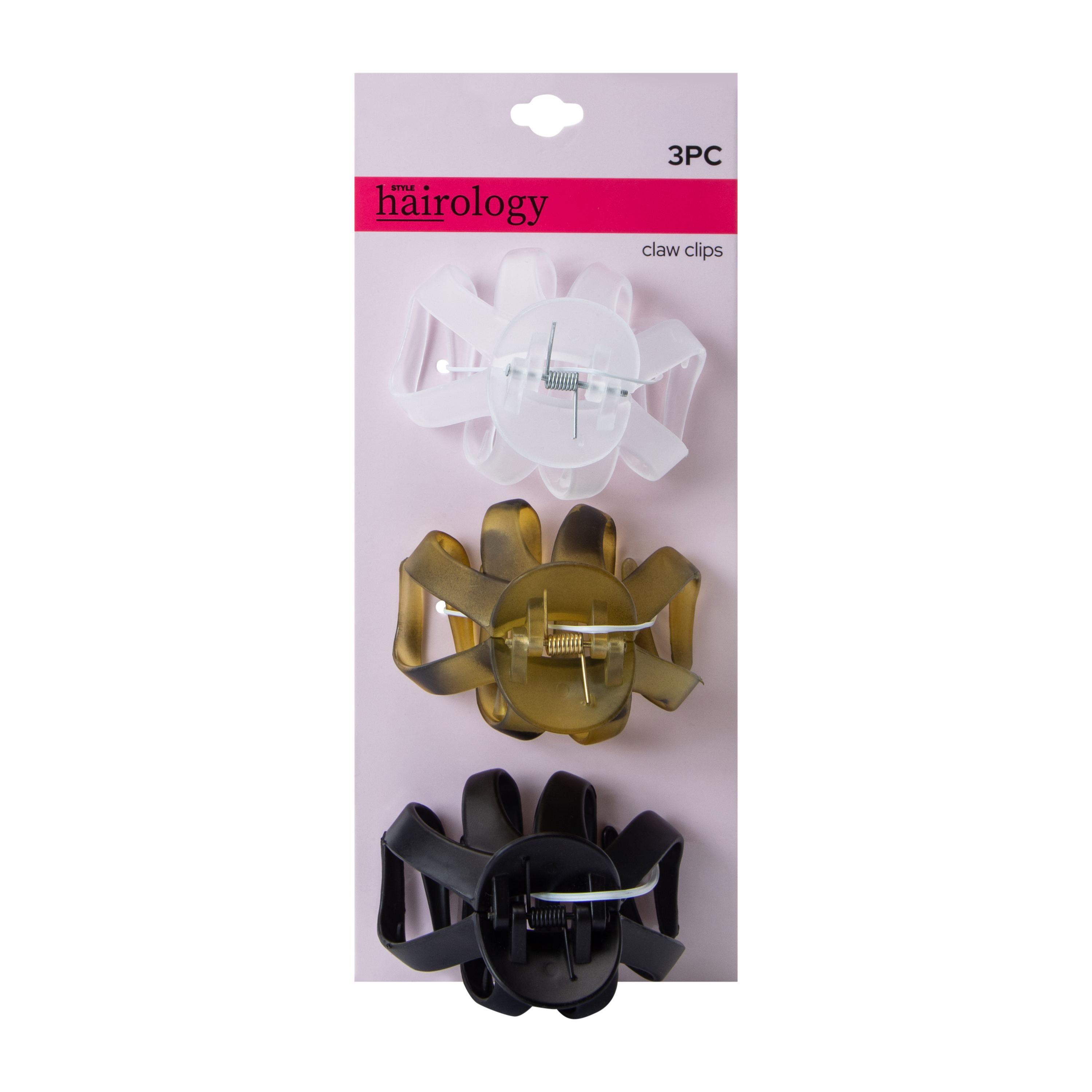 Flat Claw Clips 3-Pack