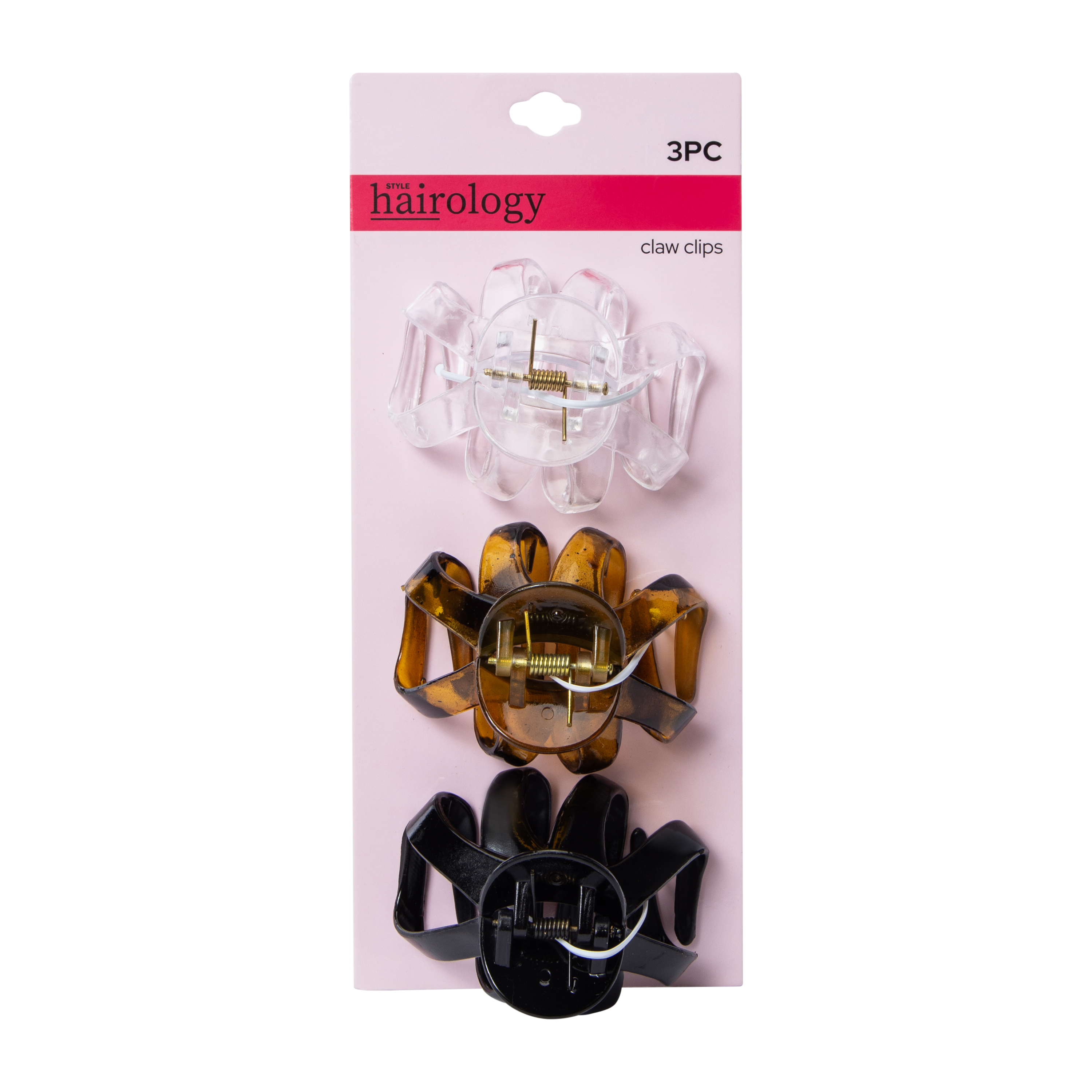 Flat Claw Clips 3-Pack