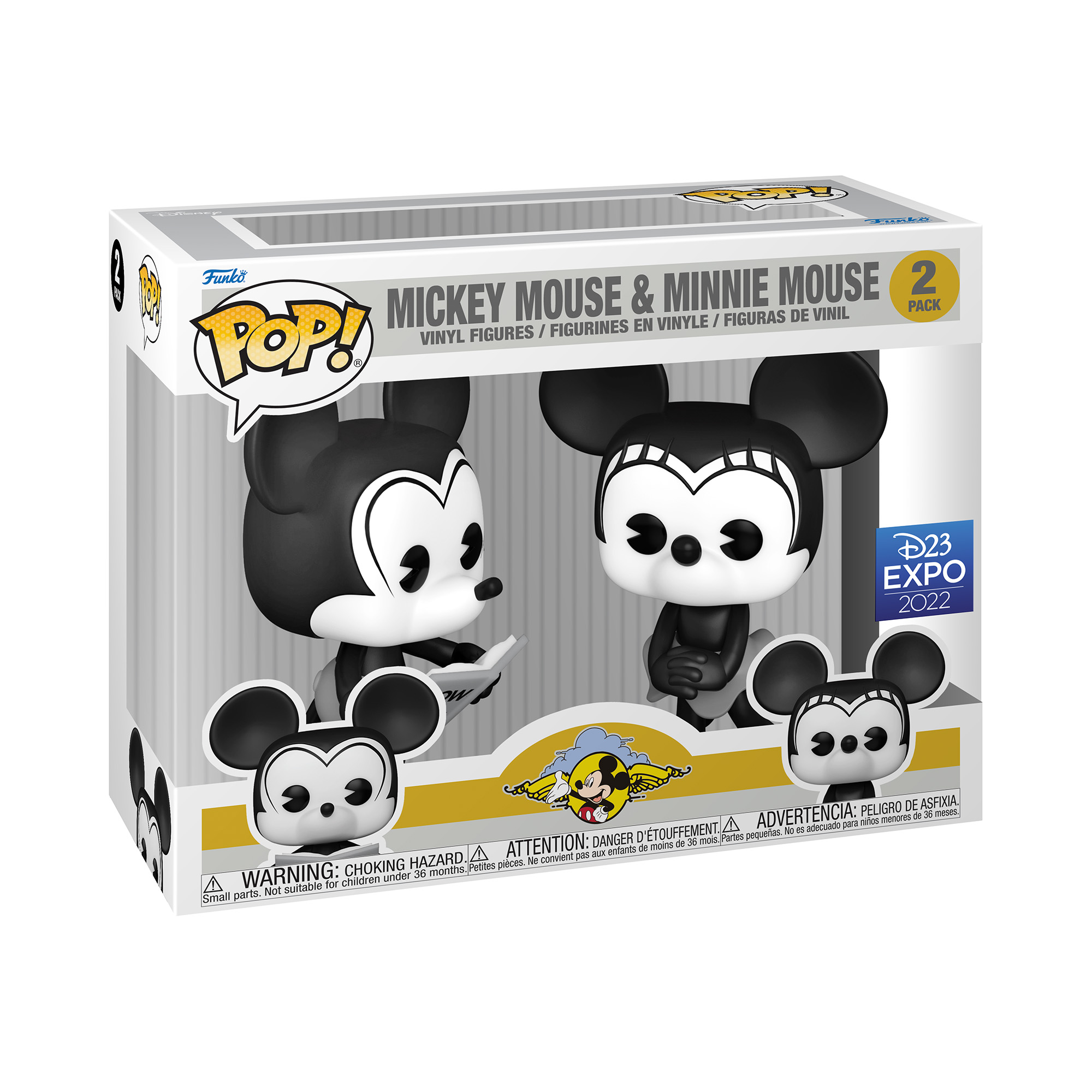 Funko Pop! Disney Mickey Mouse & Minnie Mouse Vinyl Figures 2-Count
