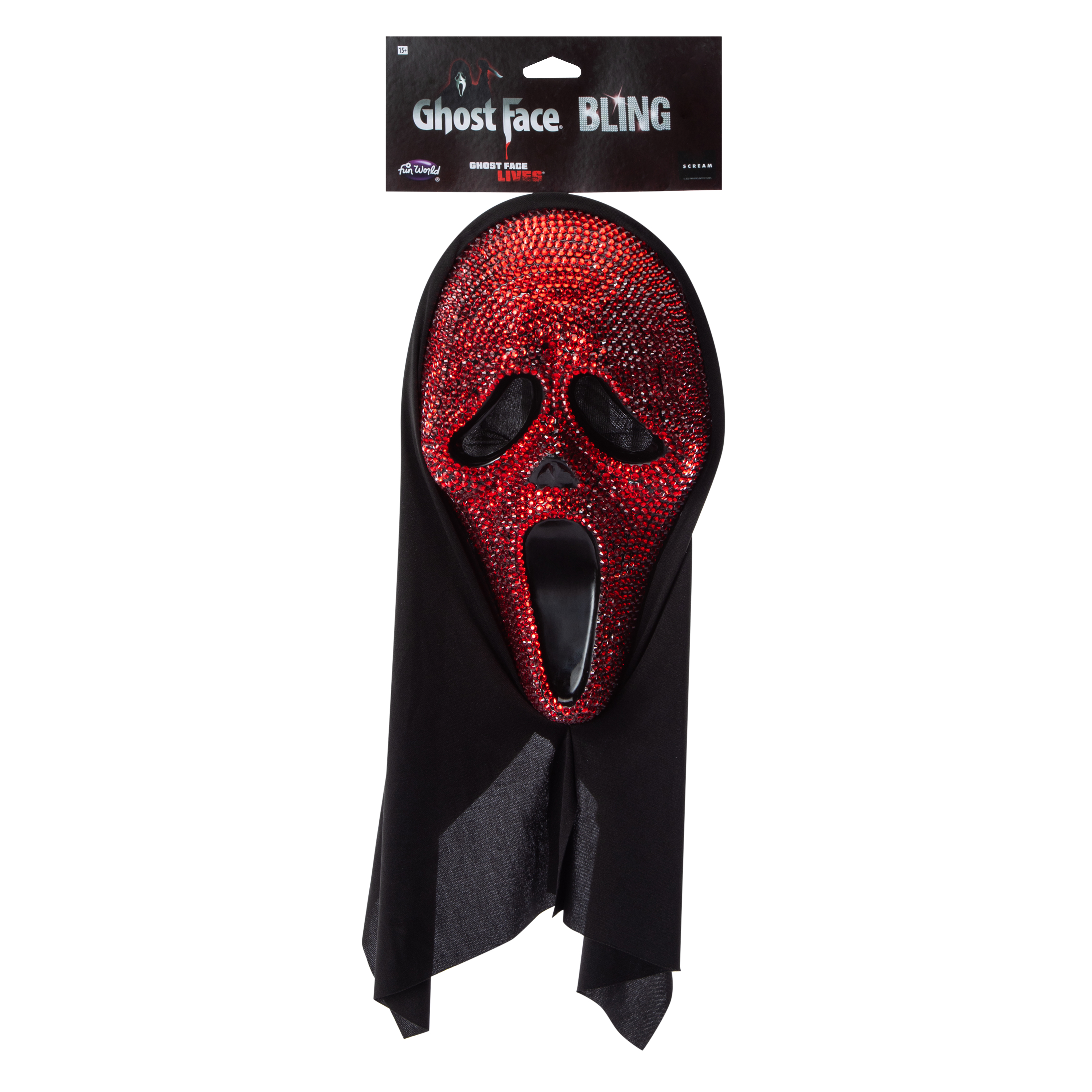 Ghost Face® Bling Costume Mask - Red
