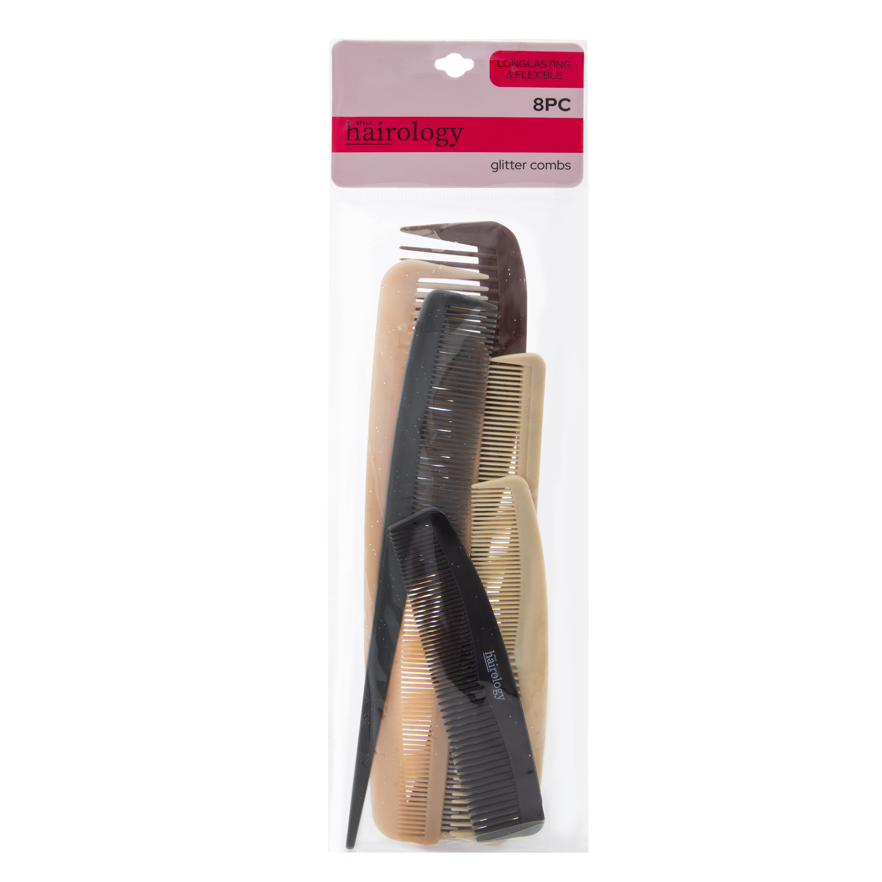 Glitter Comb Set 8-Piece