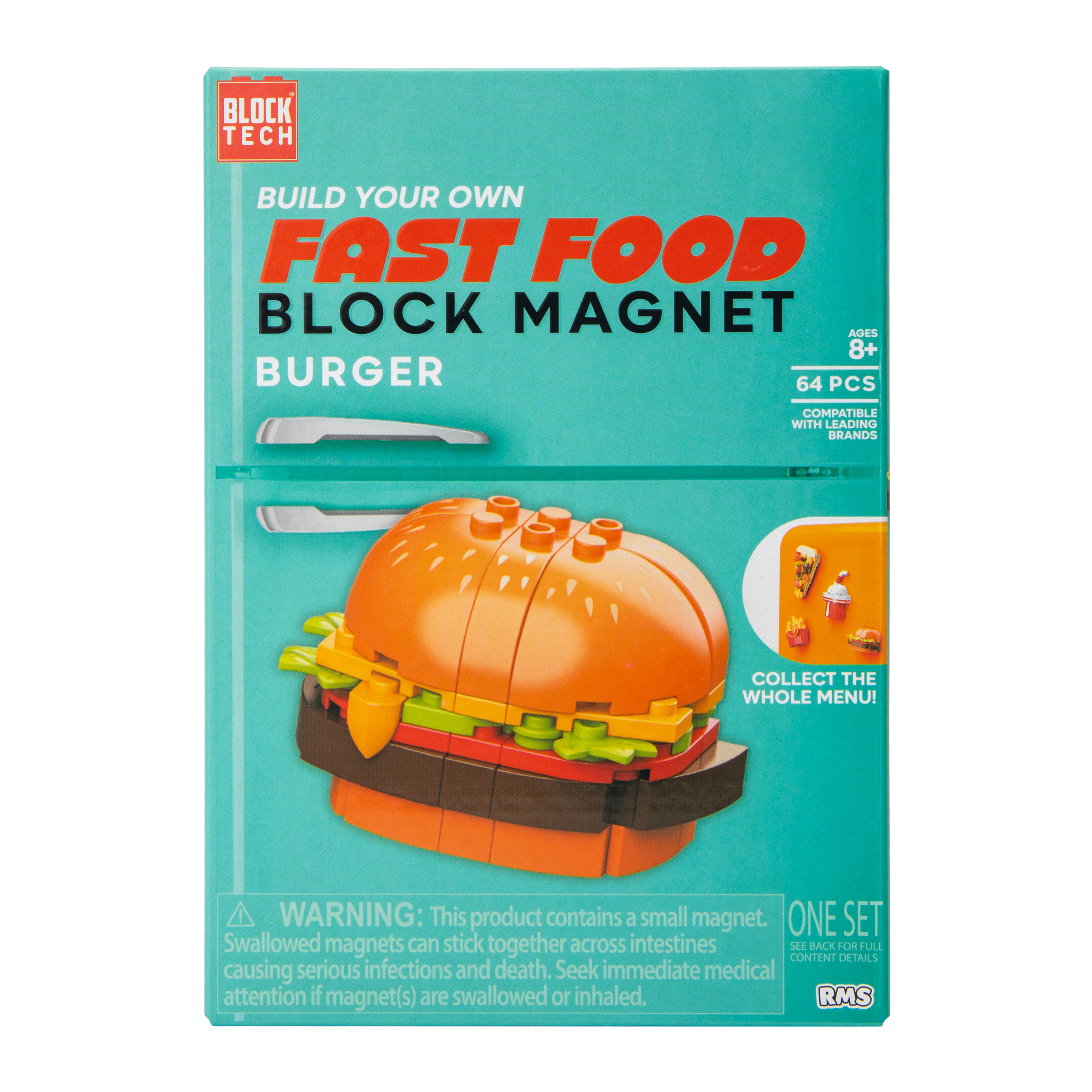 Build Your Own Food Block Magnet 44 Pcs